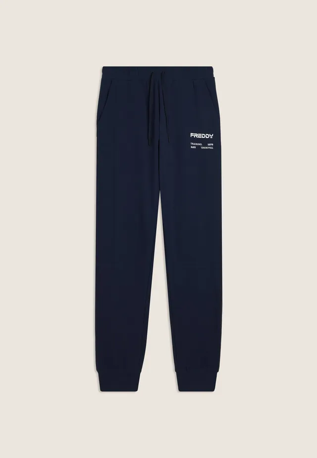 freddy-wr-up-pantaloni-sportivi-uomo-con-bande-laterali-e-fondo-a-polsino image 1