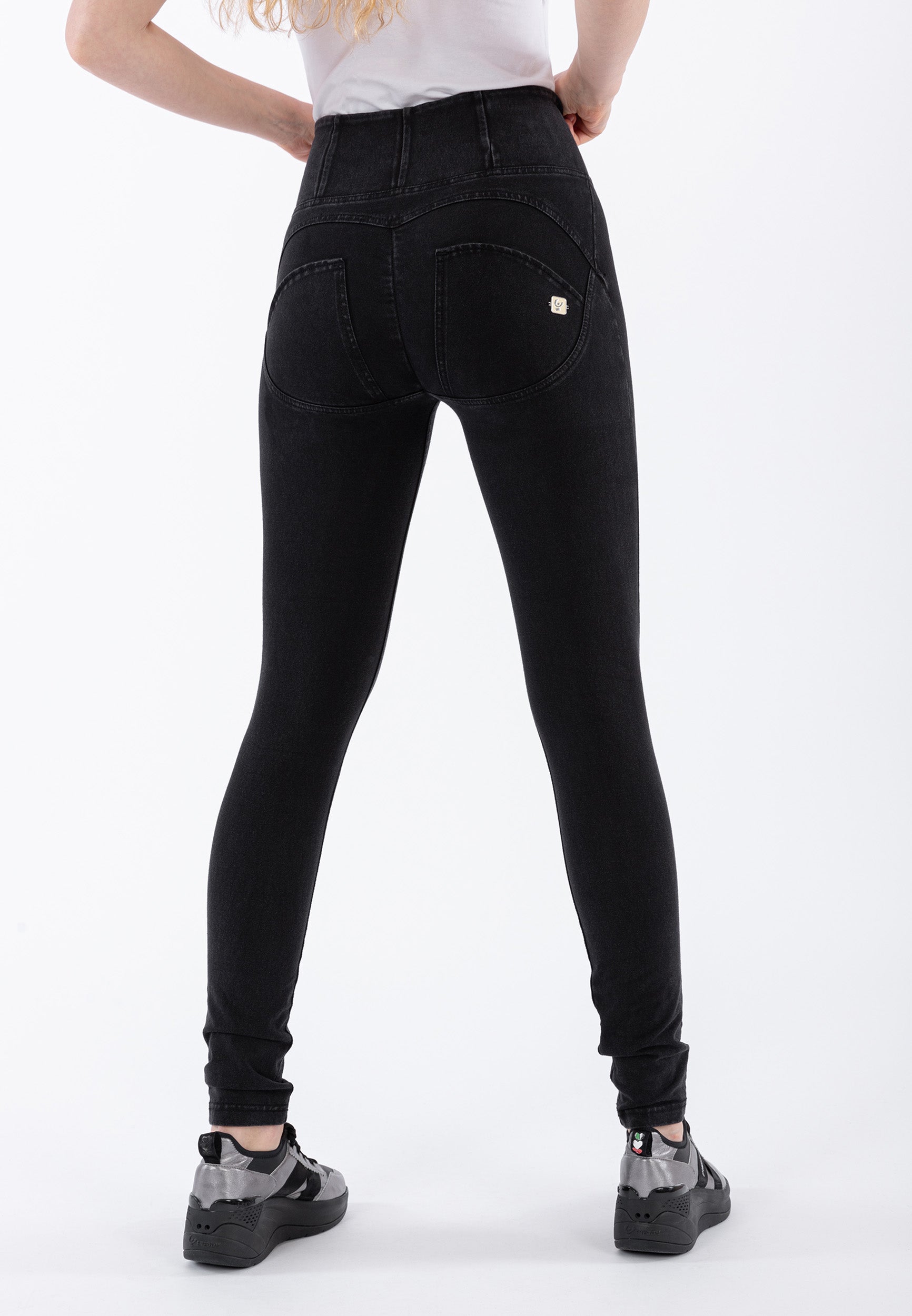 freddy-pantalone-wr-up-skinny-vita-alta-regular-in-denim-elasticizzato-donna image 3