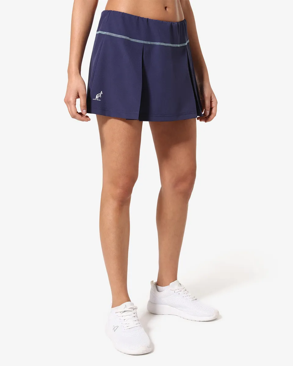 australian-match-skirt-tennis-gonna-blu-cosmo-con-pantaloncino-interno-made-in-i image 1