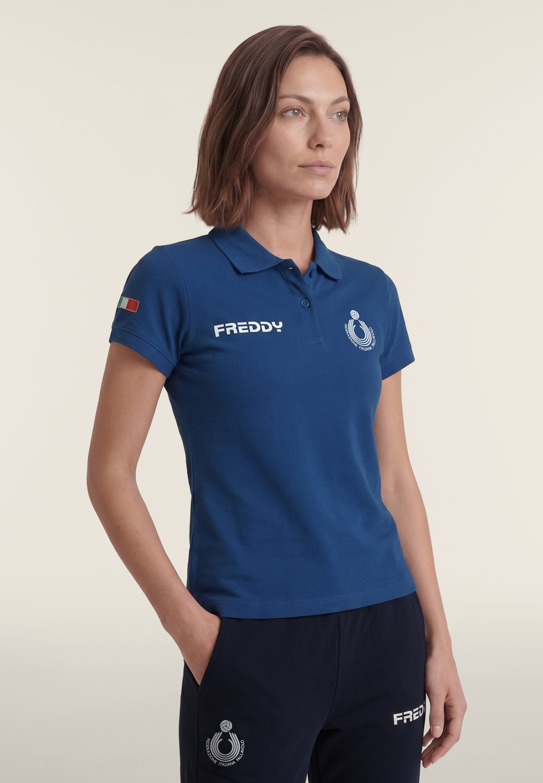 freddy-polo-donna-fipav-regular-fit-piquet-cotone-arbitre image 1