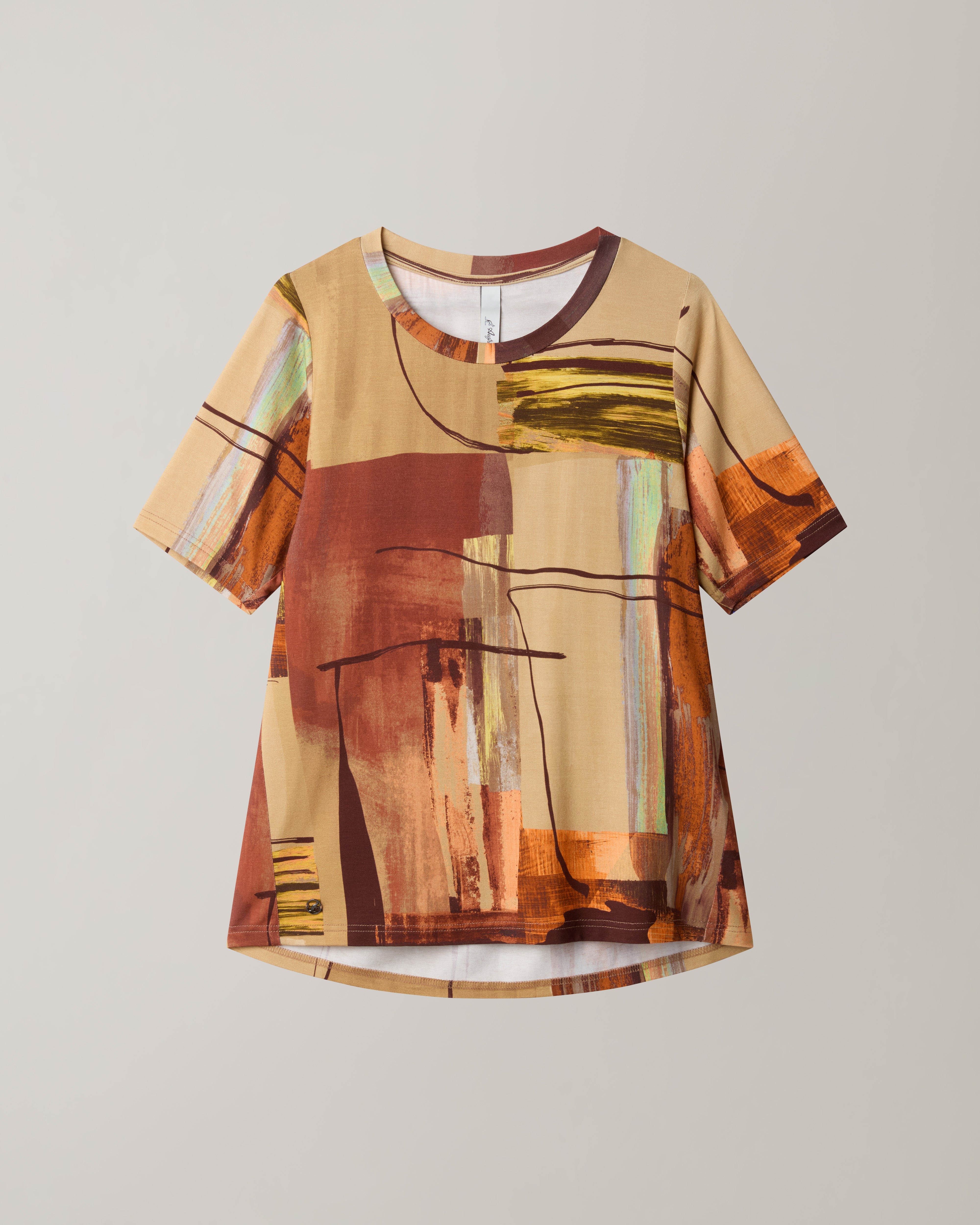 australian-spicy-print-t-shirt-bruges-caramello-t-shirt-made-in-italy image 5