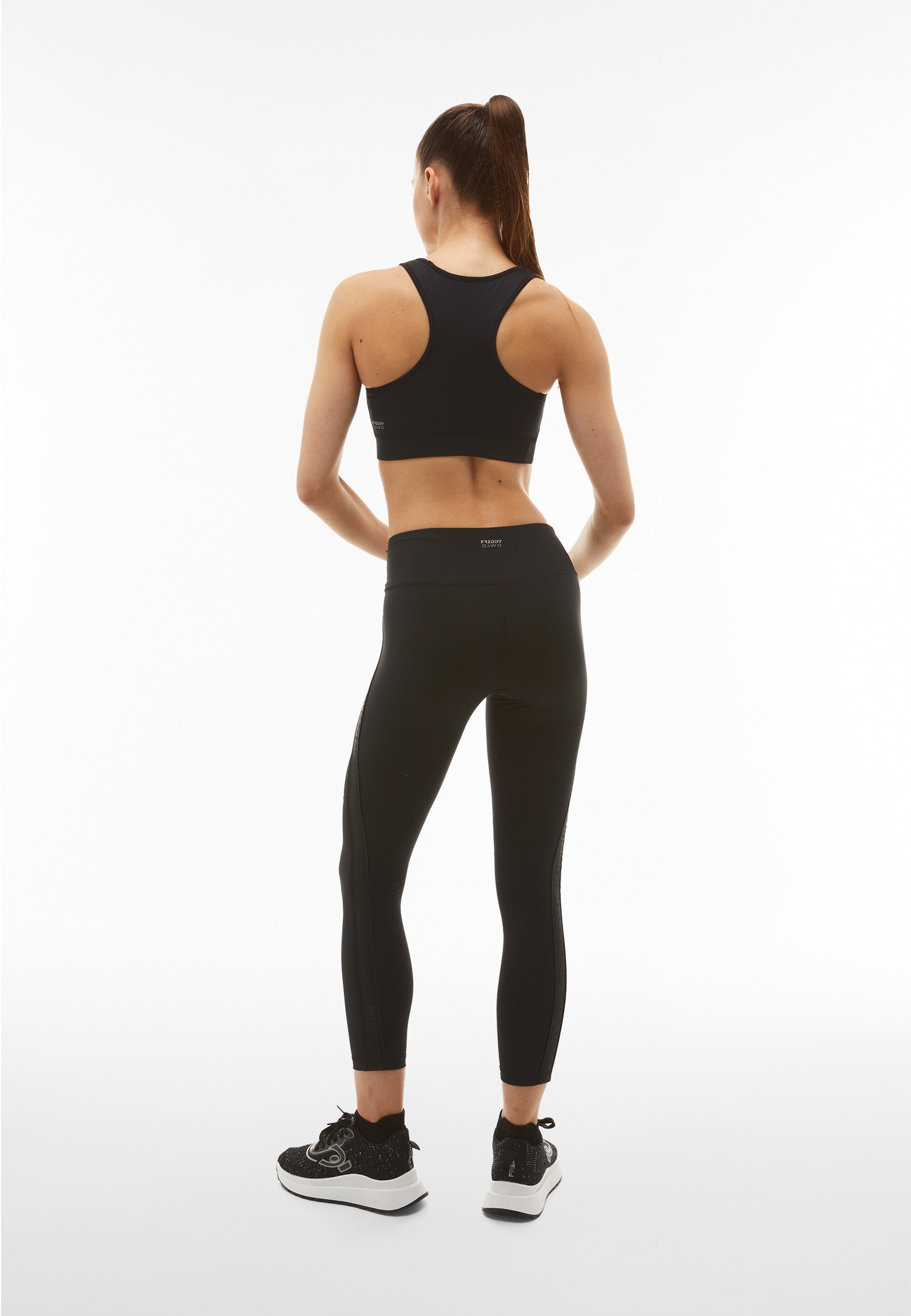 freddy-leggings-superfit-7-8-con-nastro-logato-e-inserti-mesh image 3