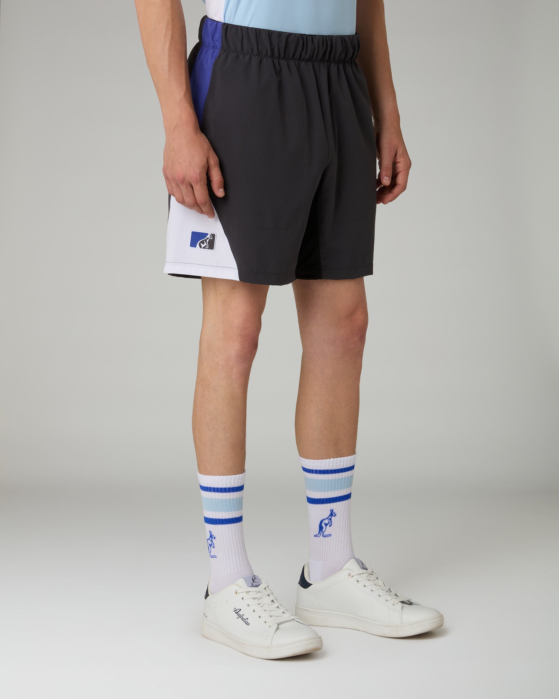 australian-stroke-short-short-tennis-grigio-titanio-lunghezza-45-cm image 1
