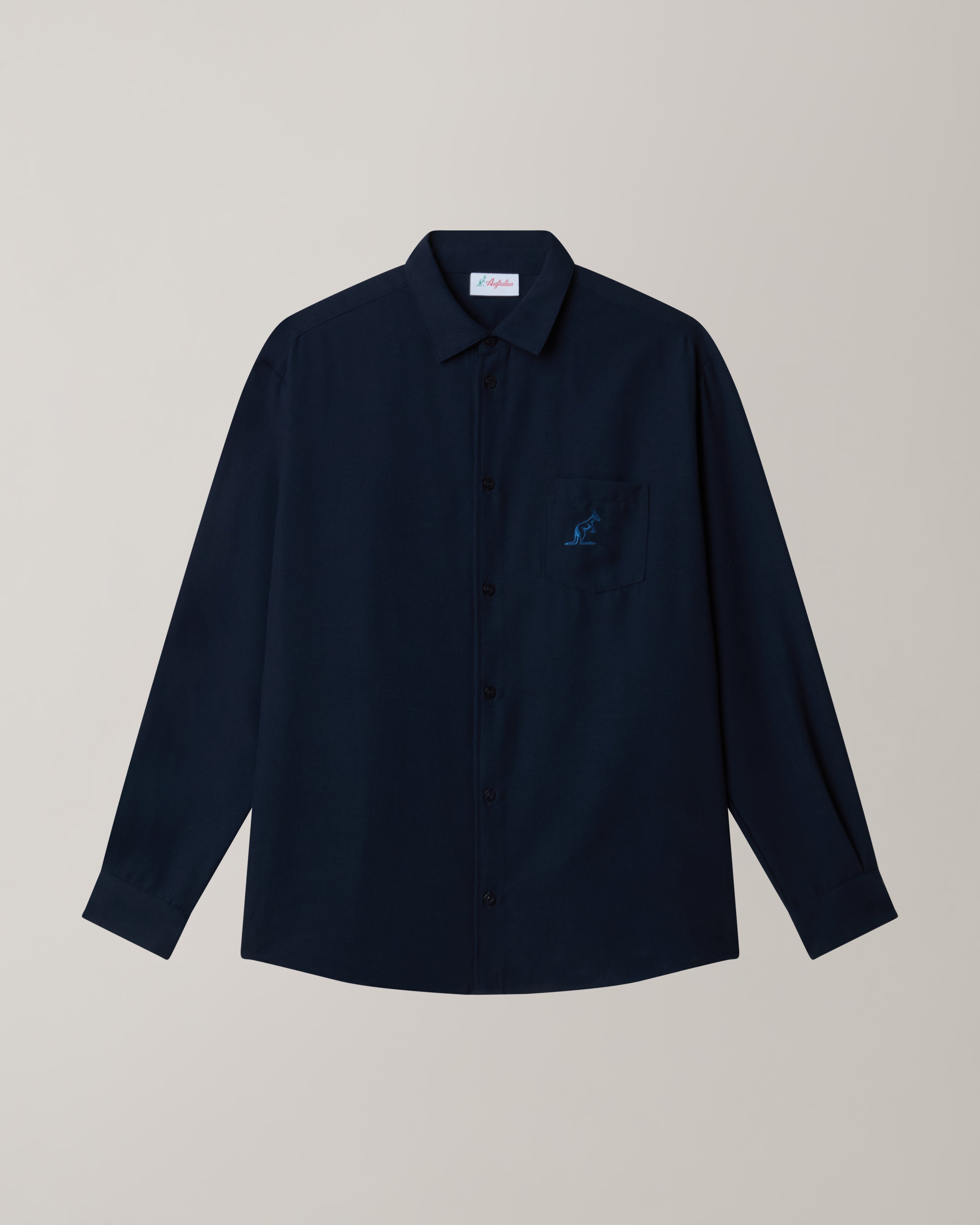 australian-doric-long-sleeve-shirt-camicia-eclipse-blue-manica-lunga image 5