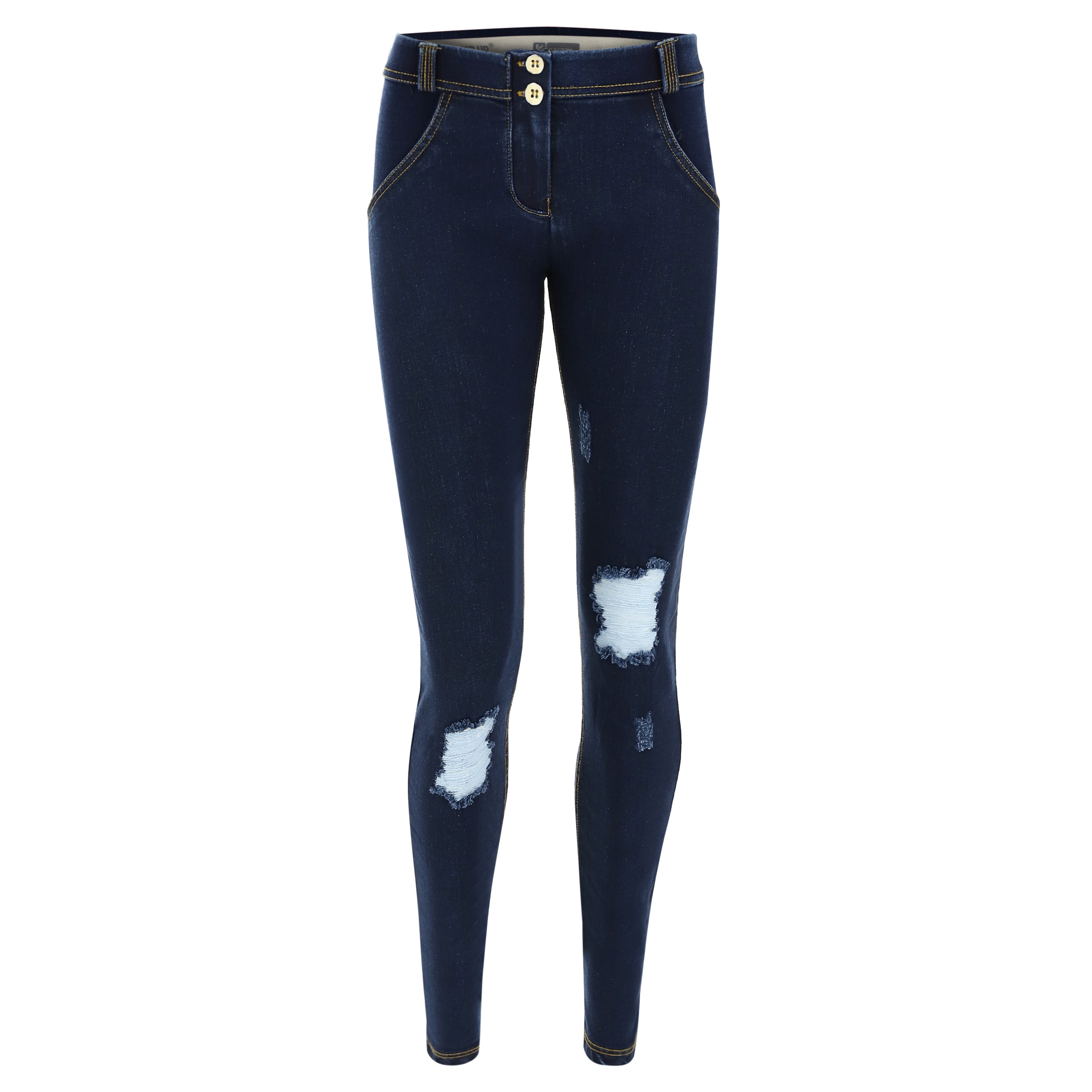 freddy-wr-up-pantalone-skinny-vita-regular-effetto-denim-in-jersey image 2