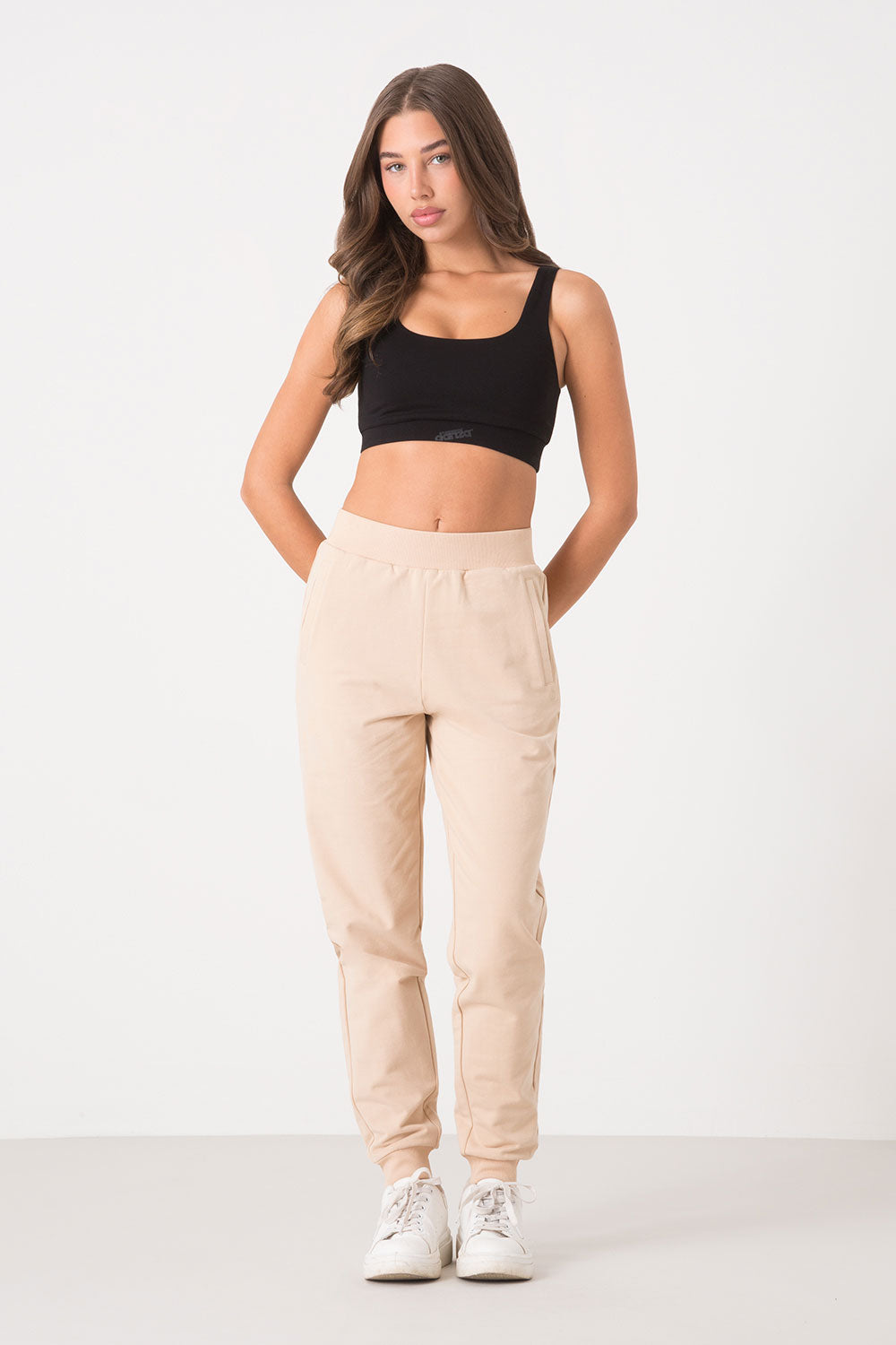 dimensione-danza-pantaloni-felpa-stretch-garzata-con-polsini-in-rib image 1