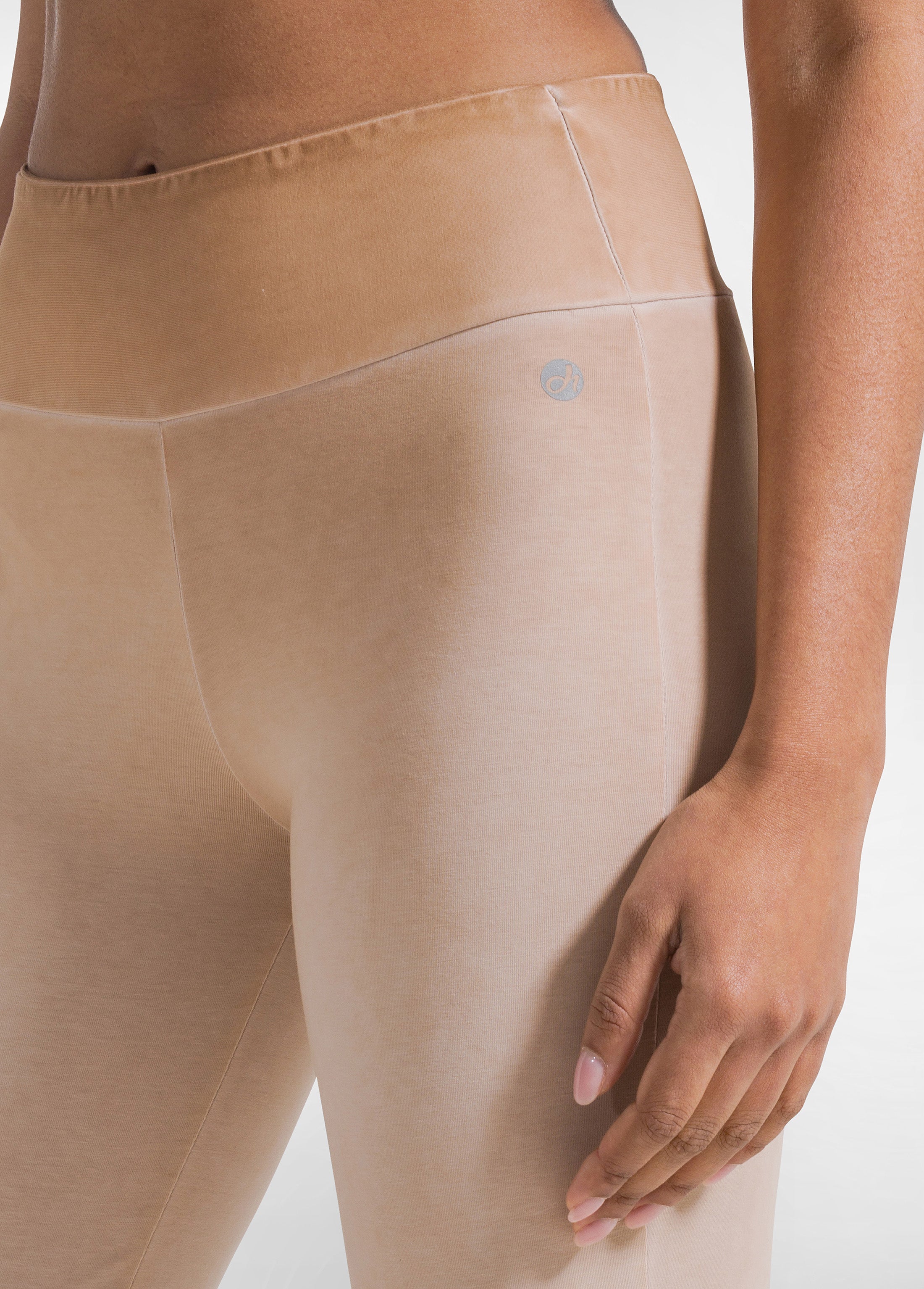 deha-set-top-sportivo-e-pantaloni-jazz-effetto-fade-marrone image 8
