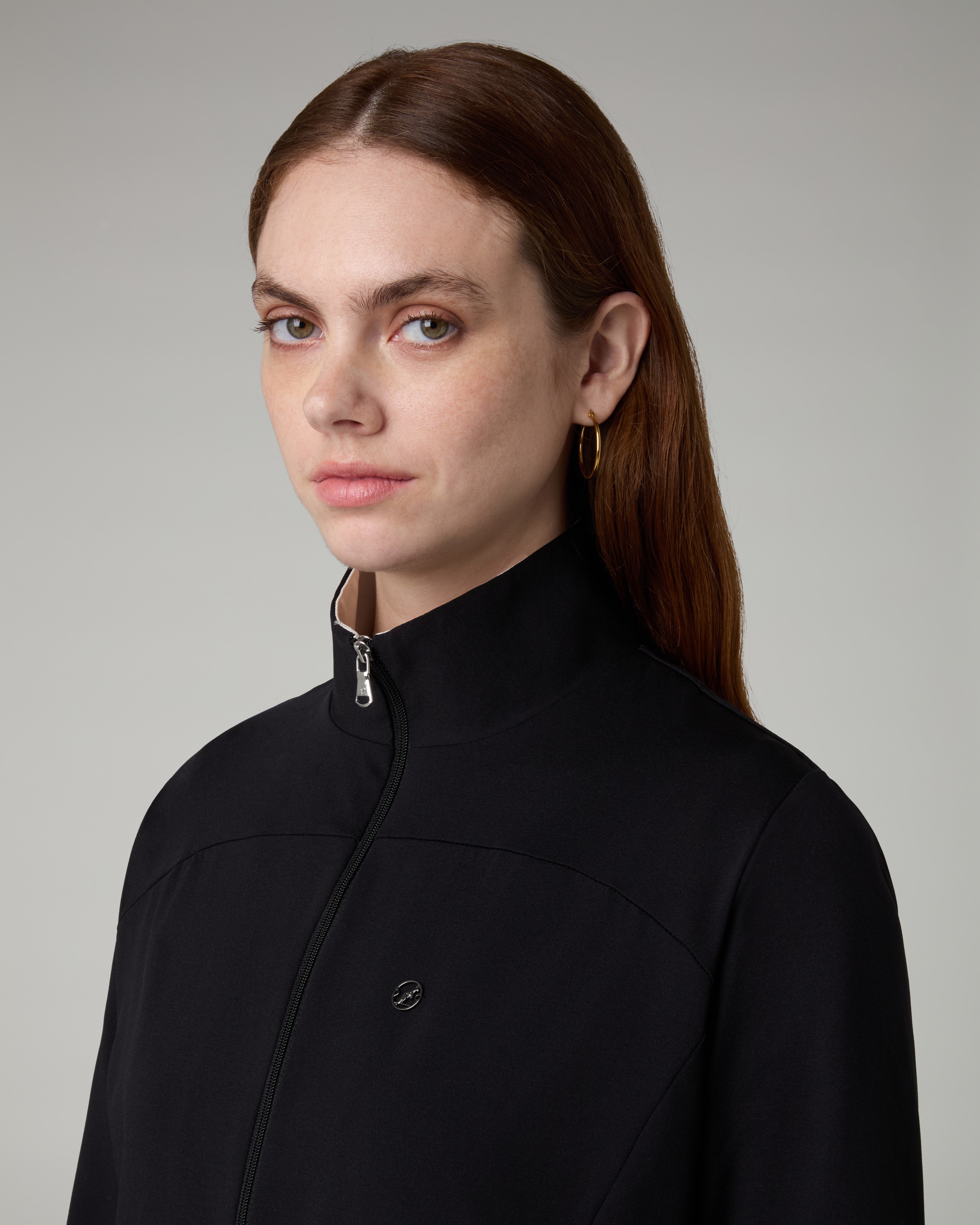 australian-grace-tracksuit-light-touch-nero-tuta-donna-full-zip-made-in-italy image 4