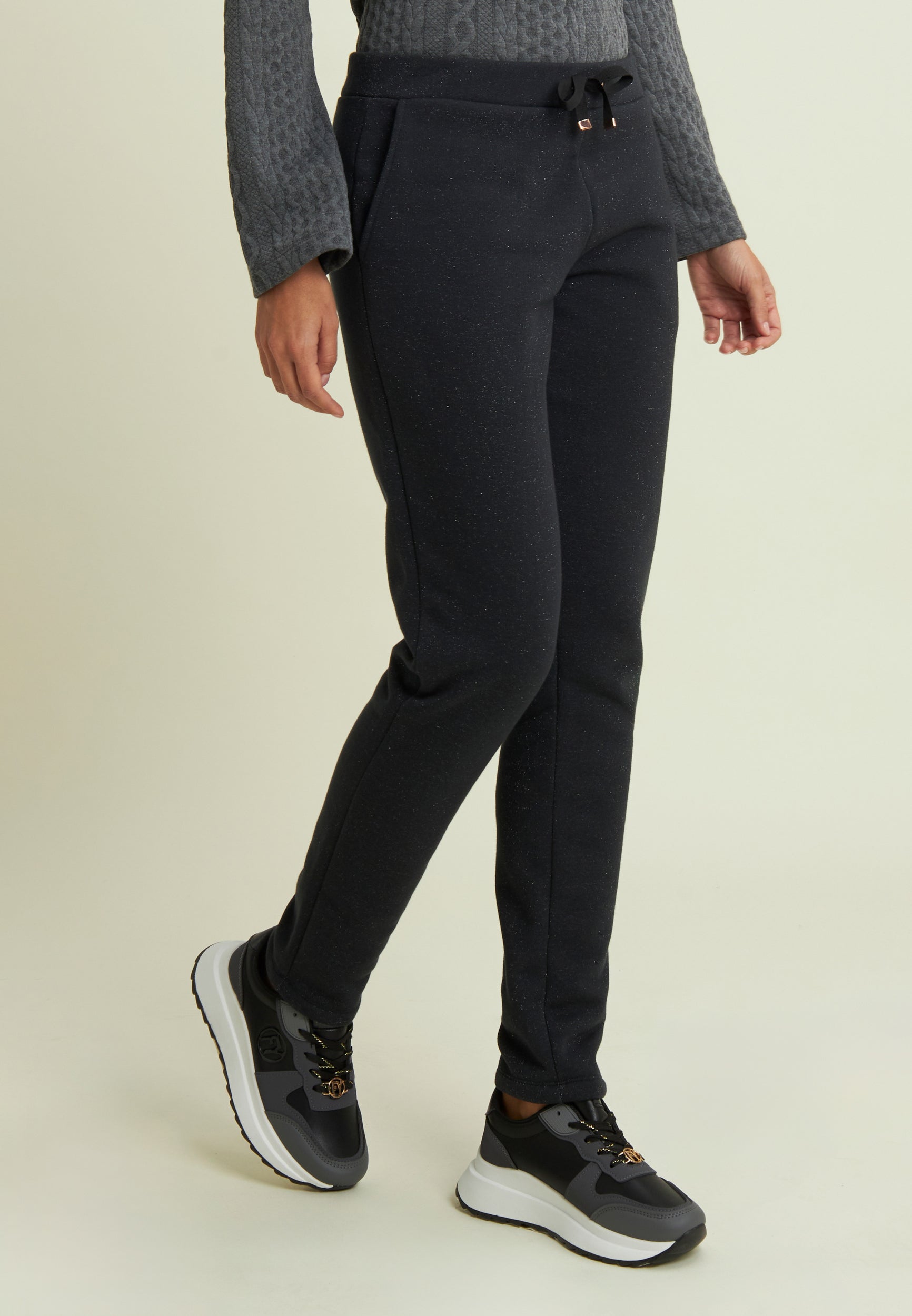 freddy-pantaloni-donna-regular-m-lange-lurex-con-coulisse image 1