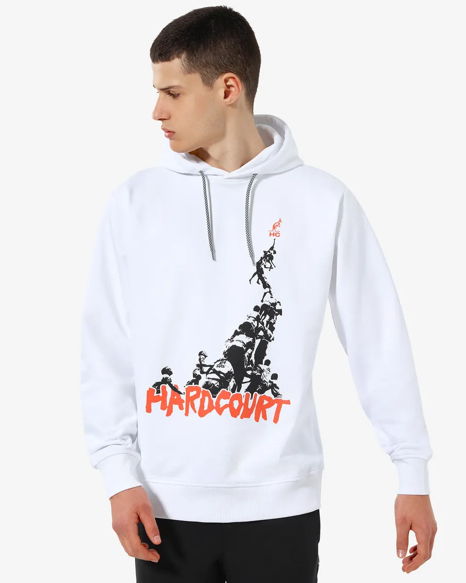 australian-pyramid-hoodie-hard-court-bianca-con-cappuccio image 1