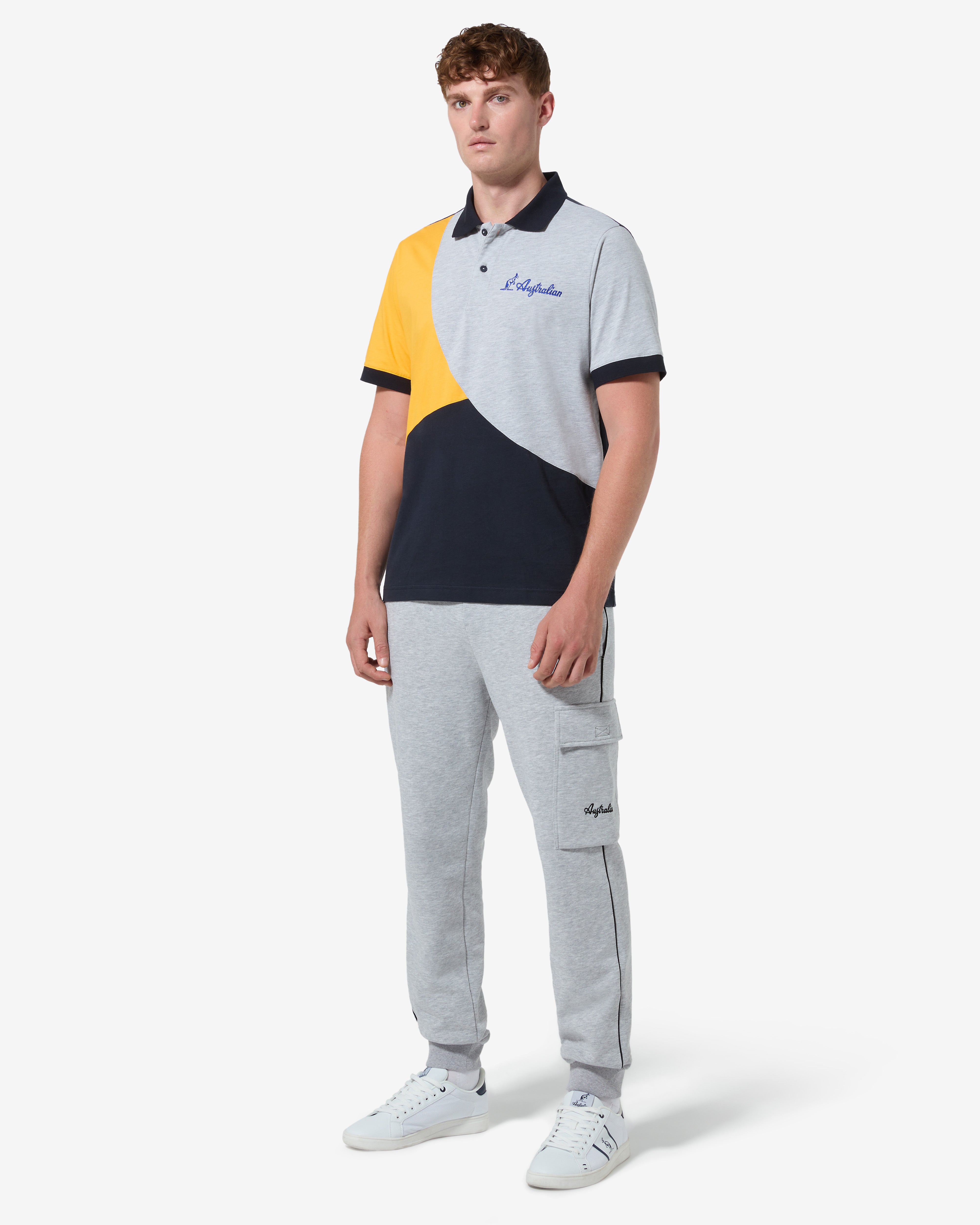 australian-pocket-track-pant-pantalone-felpa-invernale-grigio-melange image 2