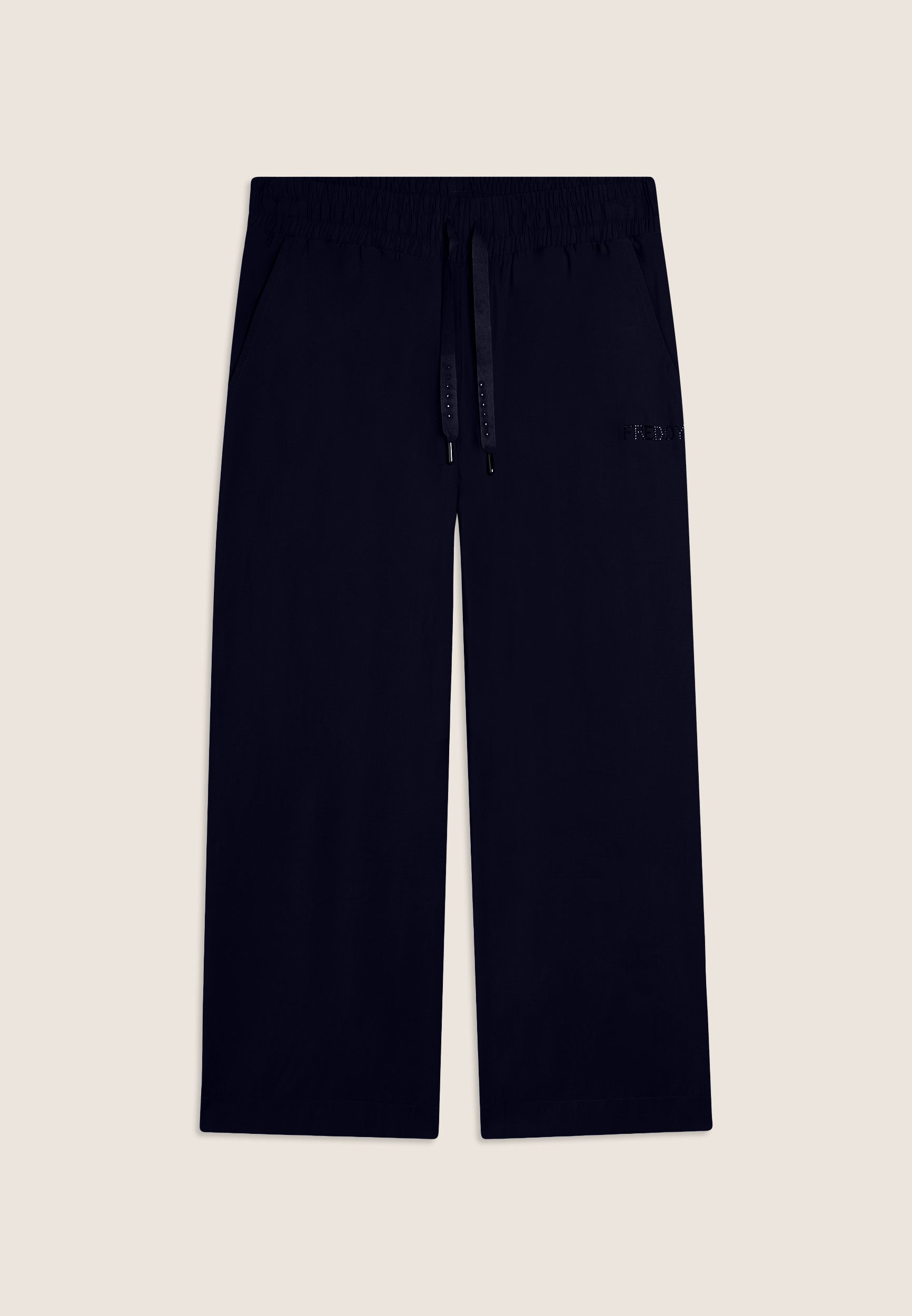 freddy-pantaloni-sportivi-cropped-wide-leg-con-strass image 8