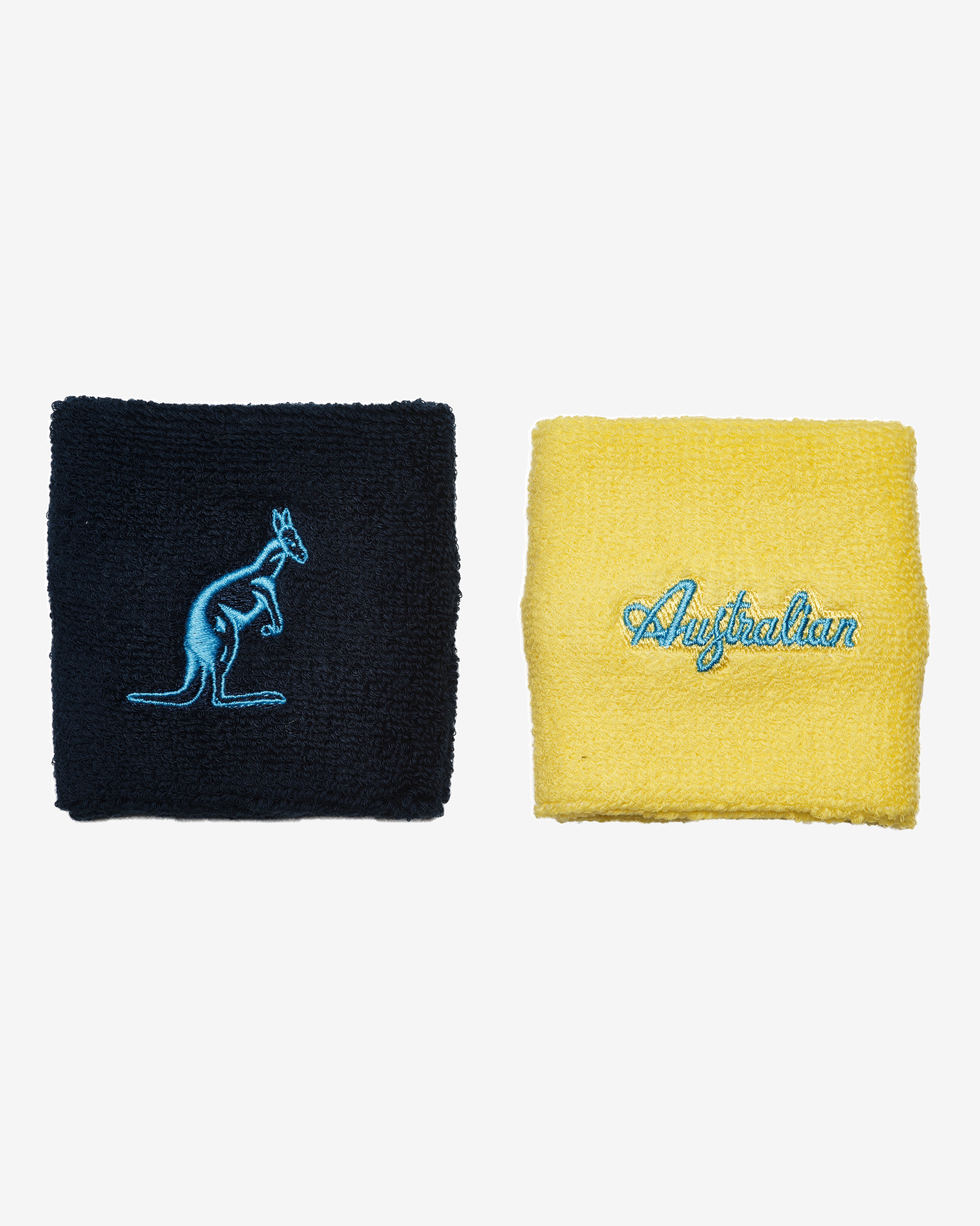 australian-double-cotton-wristband-polsino-in-spugna-blu-giallo-vivo image 1