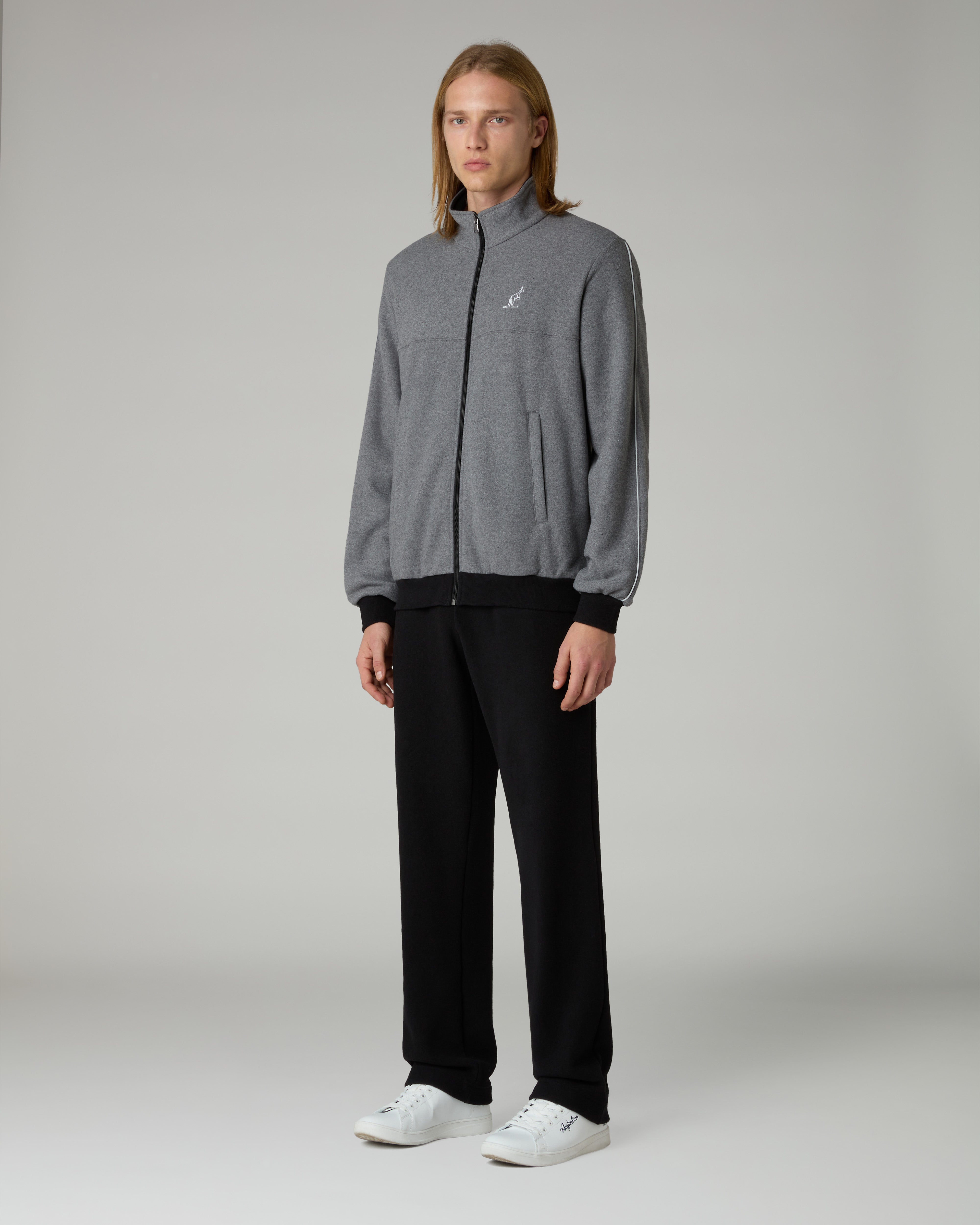 australian-classy-tracksuit-essential-tuta-softech-grigio-melange-scuro image 1