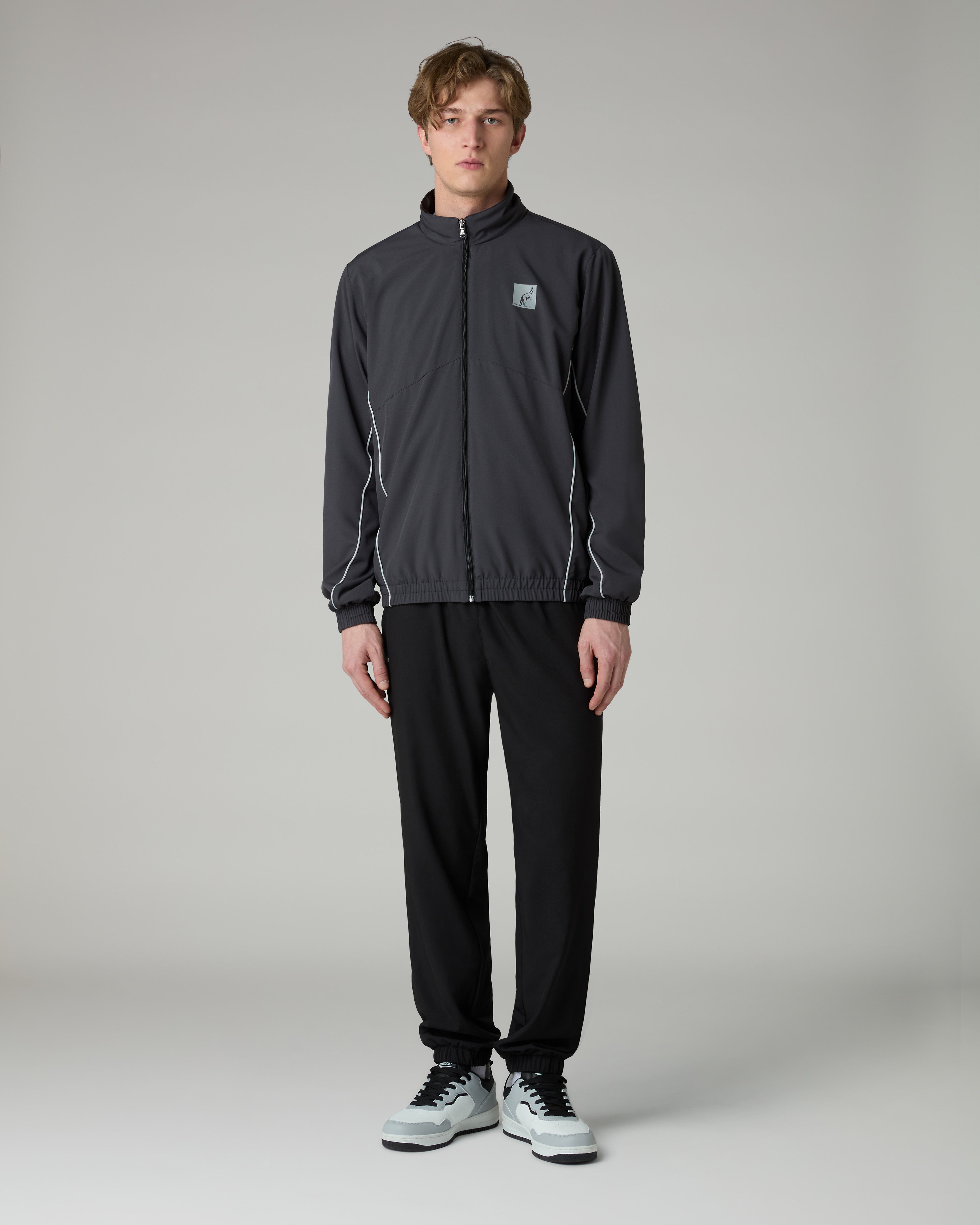australian-nocturna-slam-tracksuit-grigio-titanio-tuta-tecnica-foderata-made-in- image 1