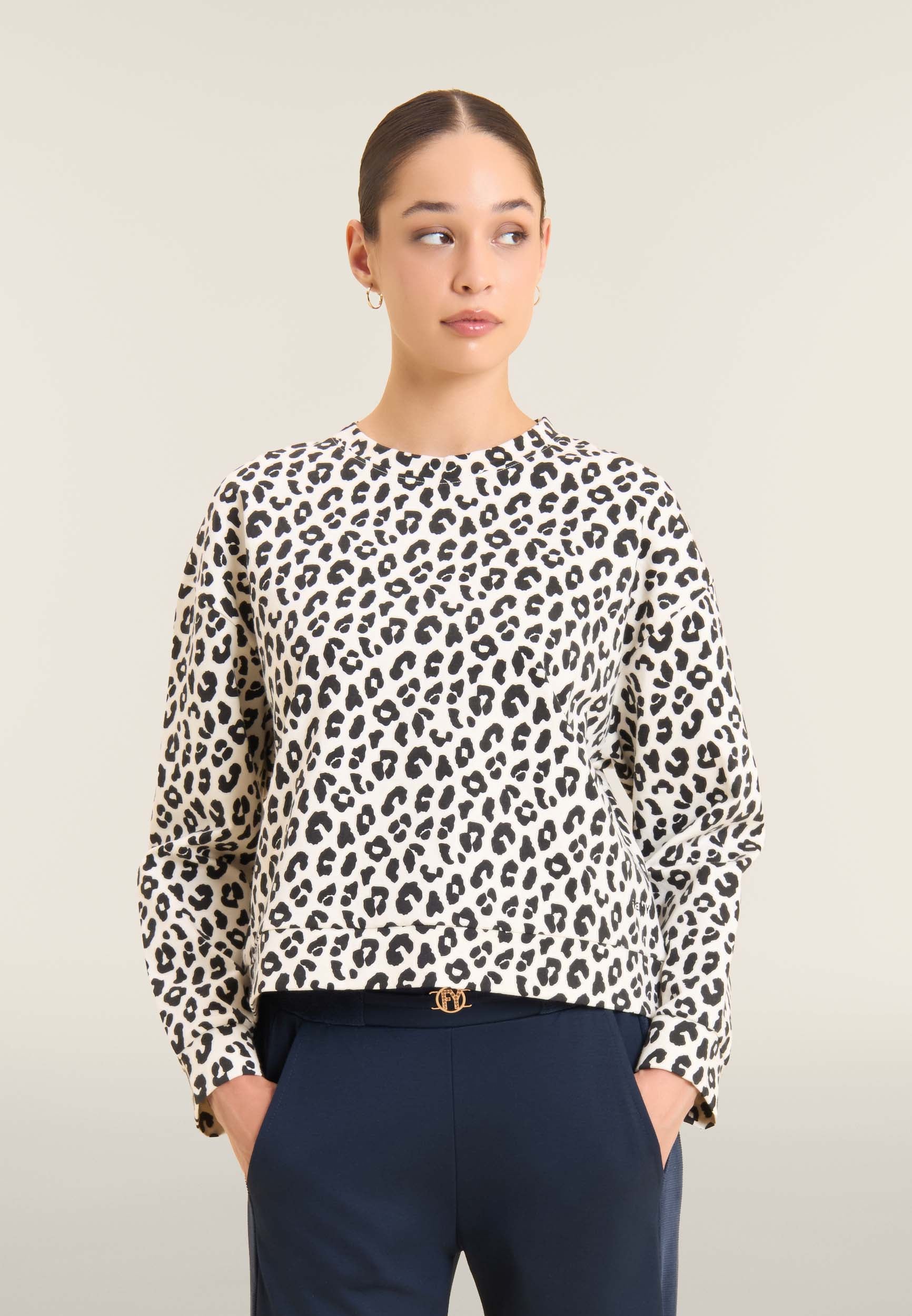 freddy-felpa-donna-leopardata-girocollo-cropped-comfort image 1