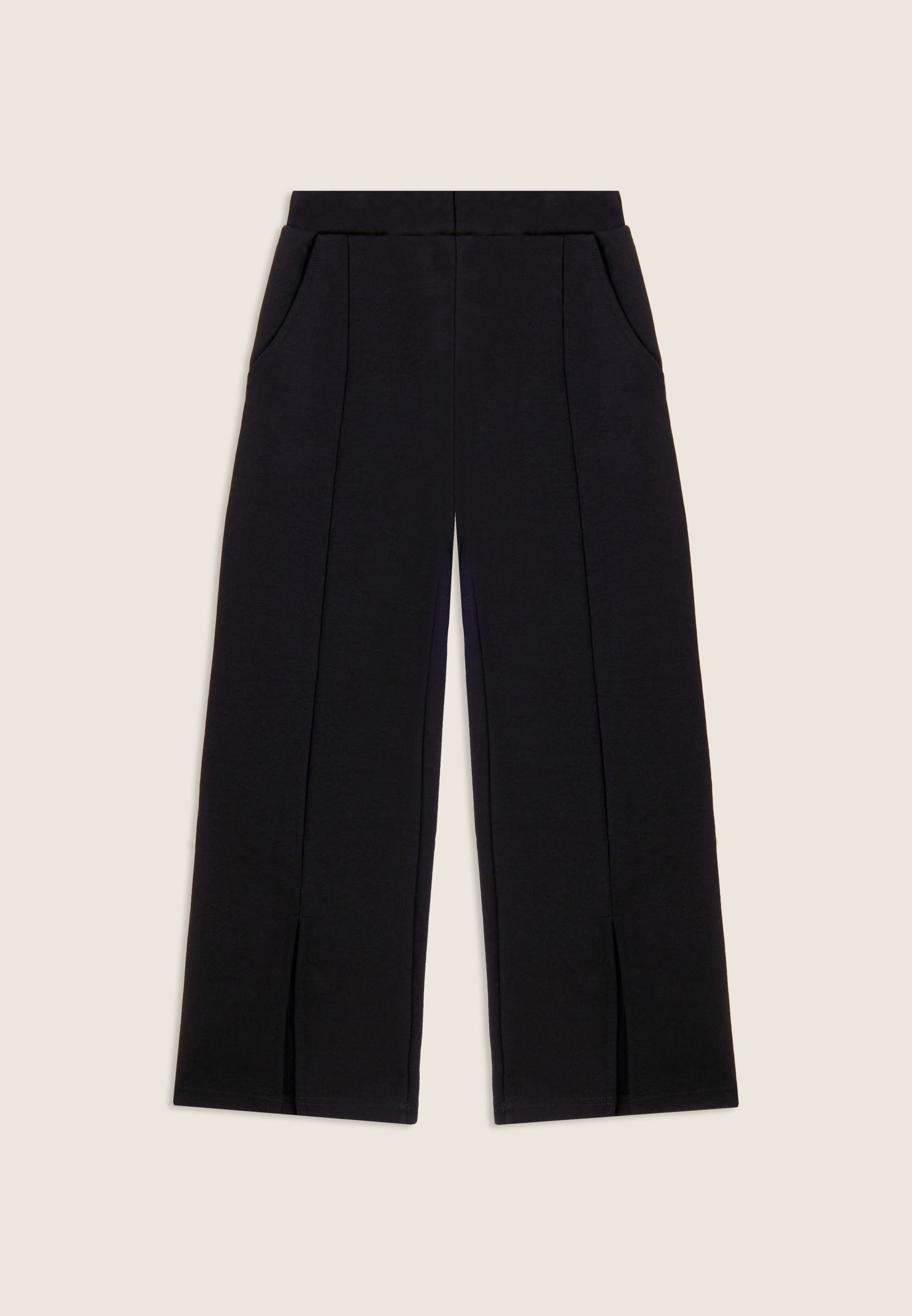 freddy-pantaloni-junior-a-gamba-ampia-con-spacco-centrale-cotone-elasticizzato image 1