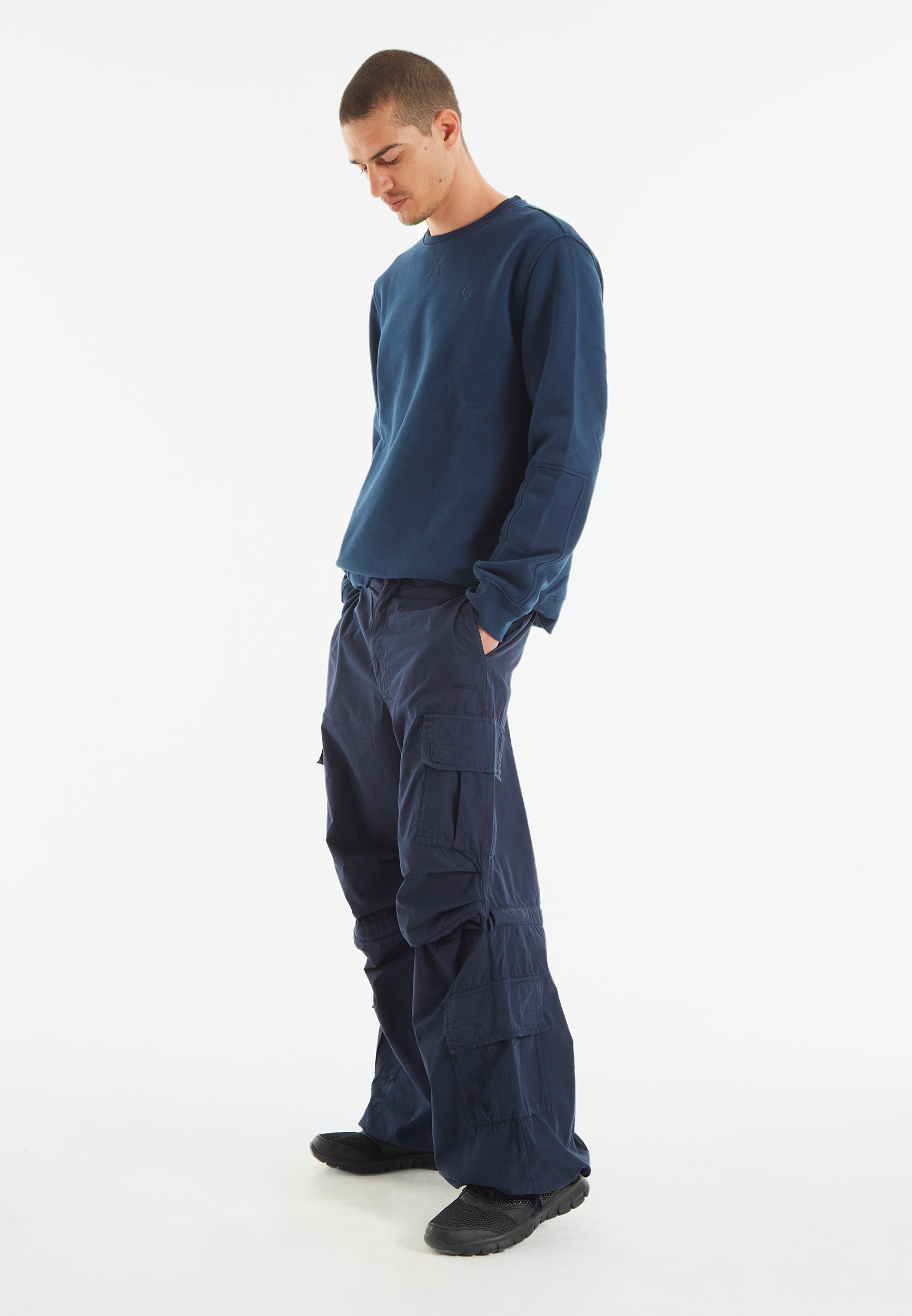 freddy-pantaloni-cargo-in-popeline-di-cotone-con-doppie-tasche image 4