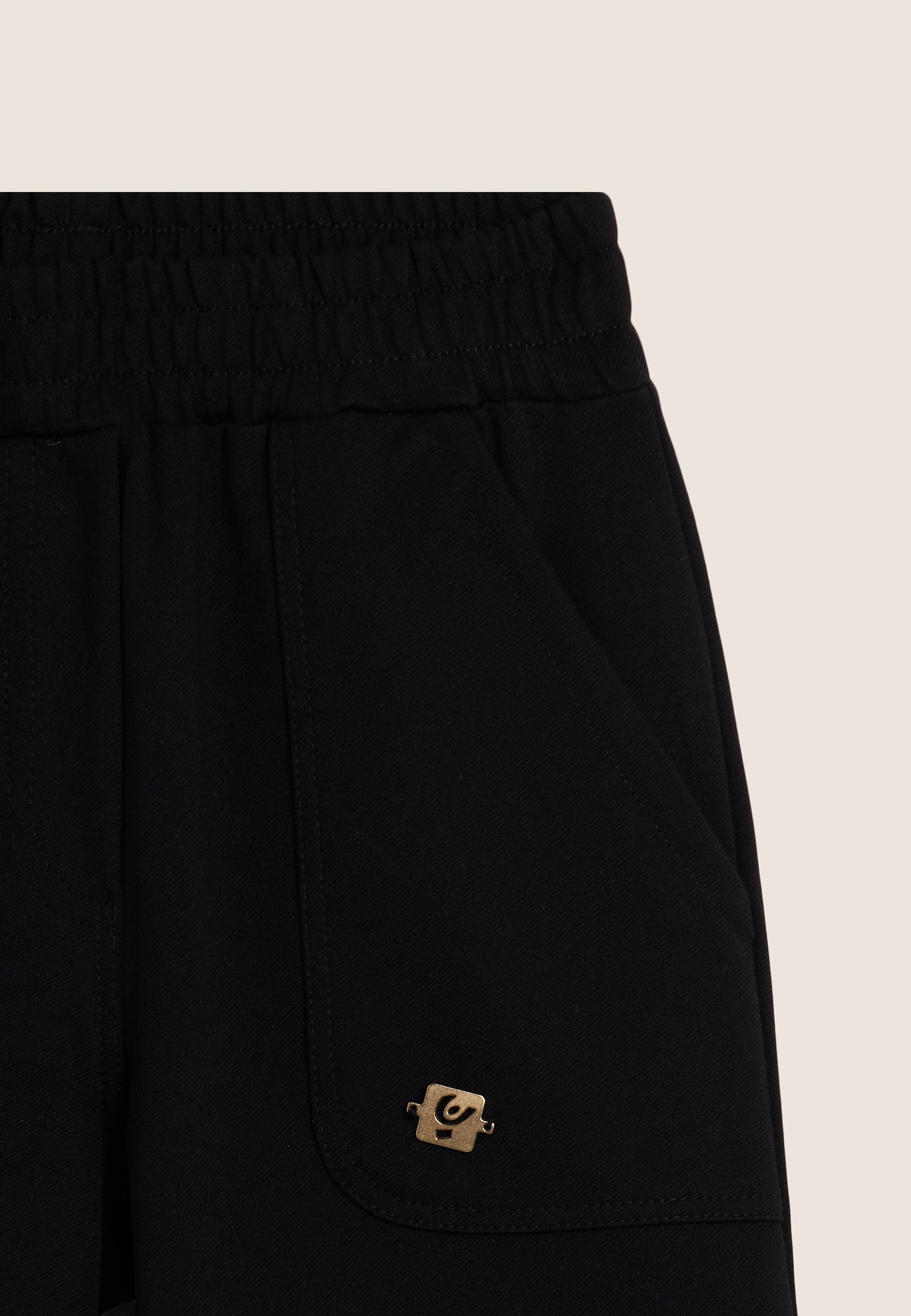 freddy-pantaloni-junior-con-zip-dorate-e-fondo-elastico-in-cotone-elasticizzato image 3