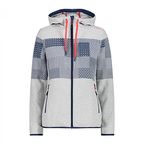 cmp-knit-tech-m-lange-fleece-giacca-donna-con-cappuccio-fisso-full-zip image 5