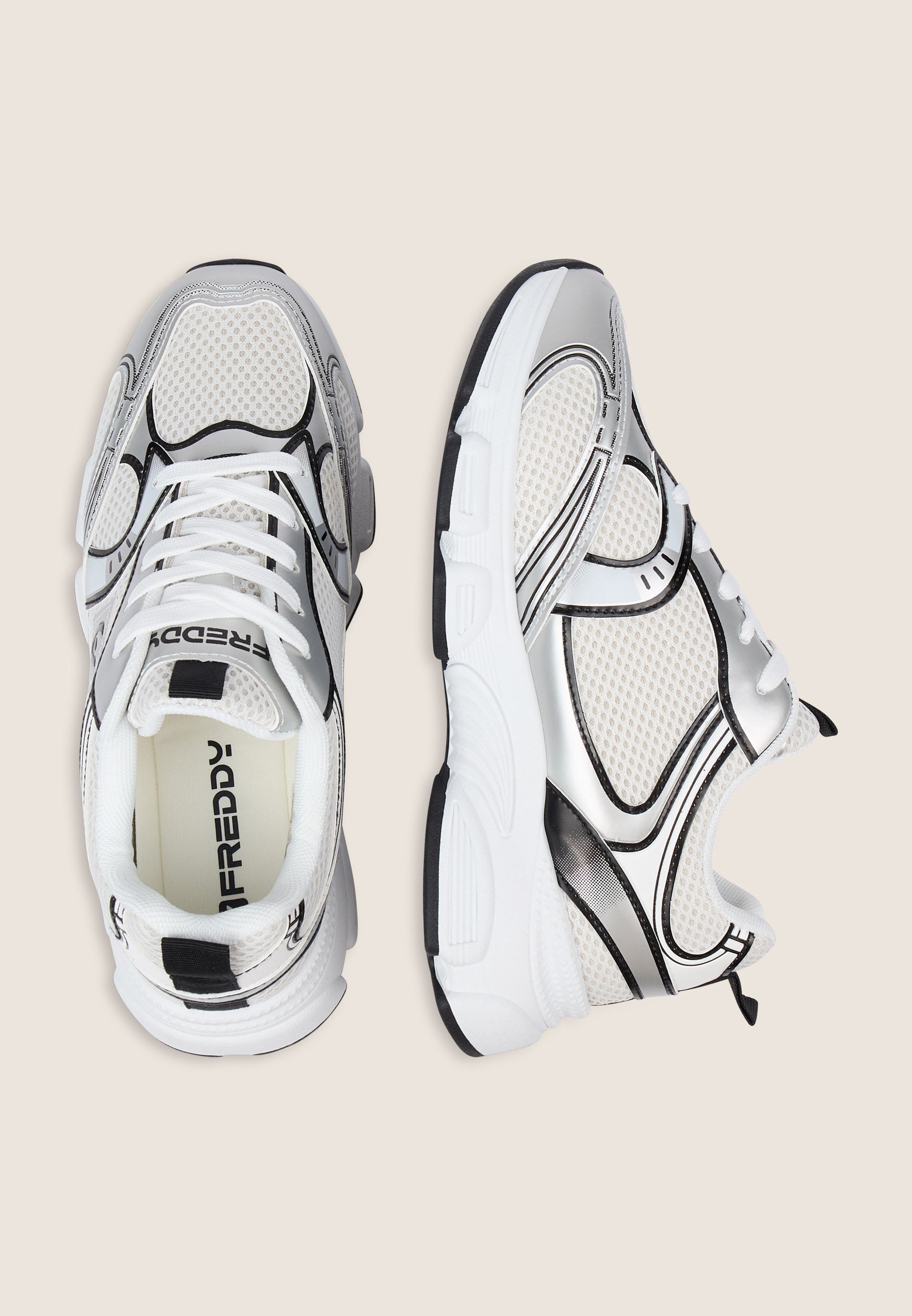 freddy-sneakers-in-mesh-e-similpelle-con-profili-a-contrasto image 3