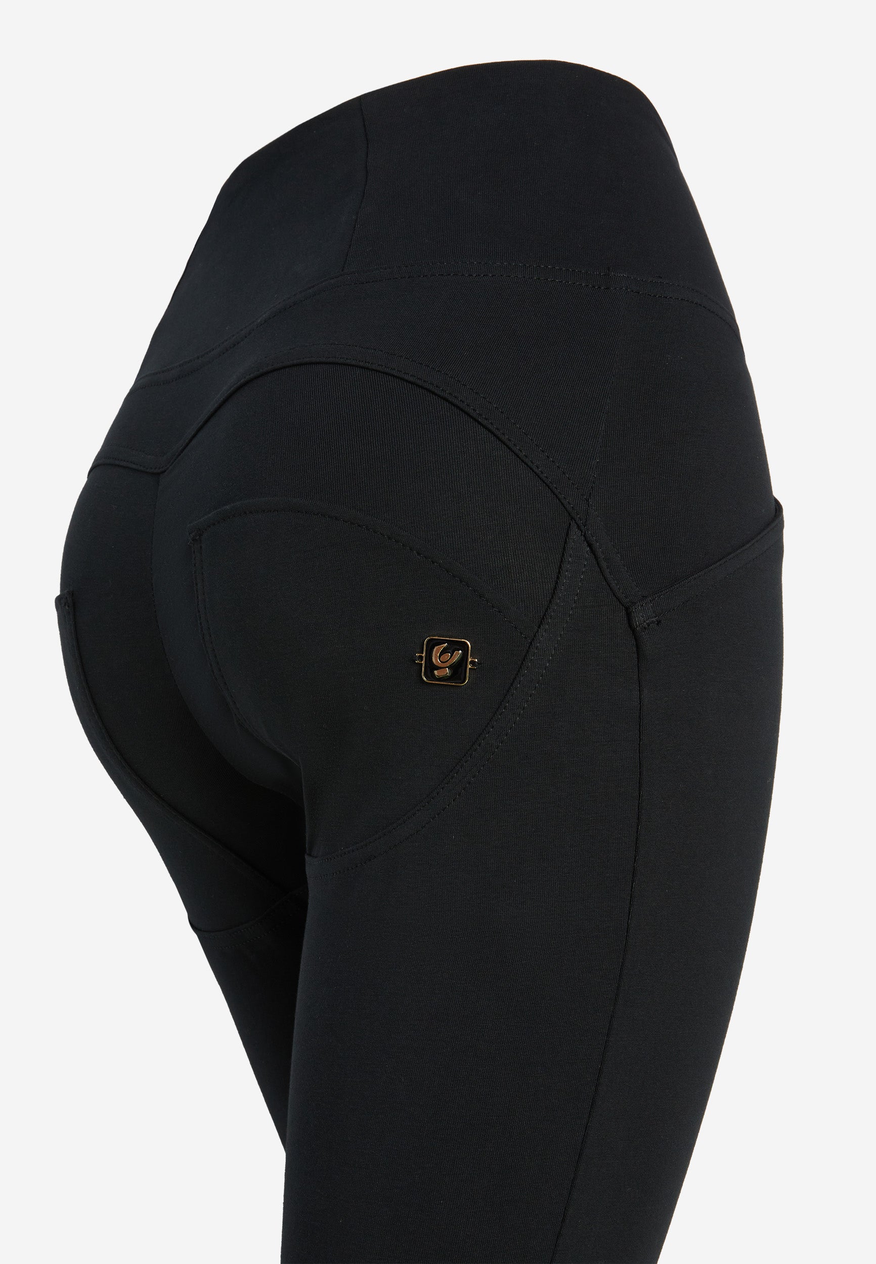 freddy-wr-up-pantaloni-vita-alta-con-zip-e-cucitura-centrale image 8