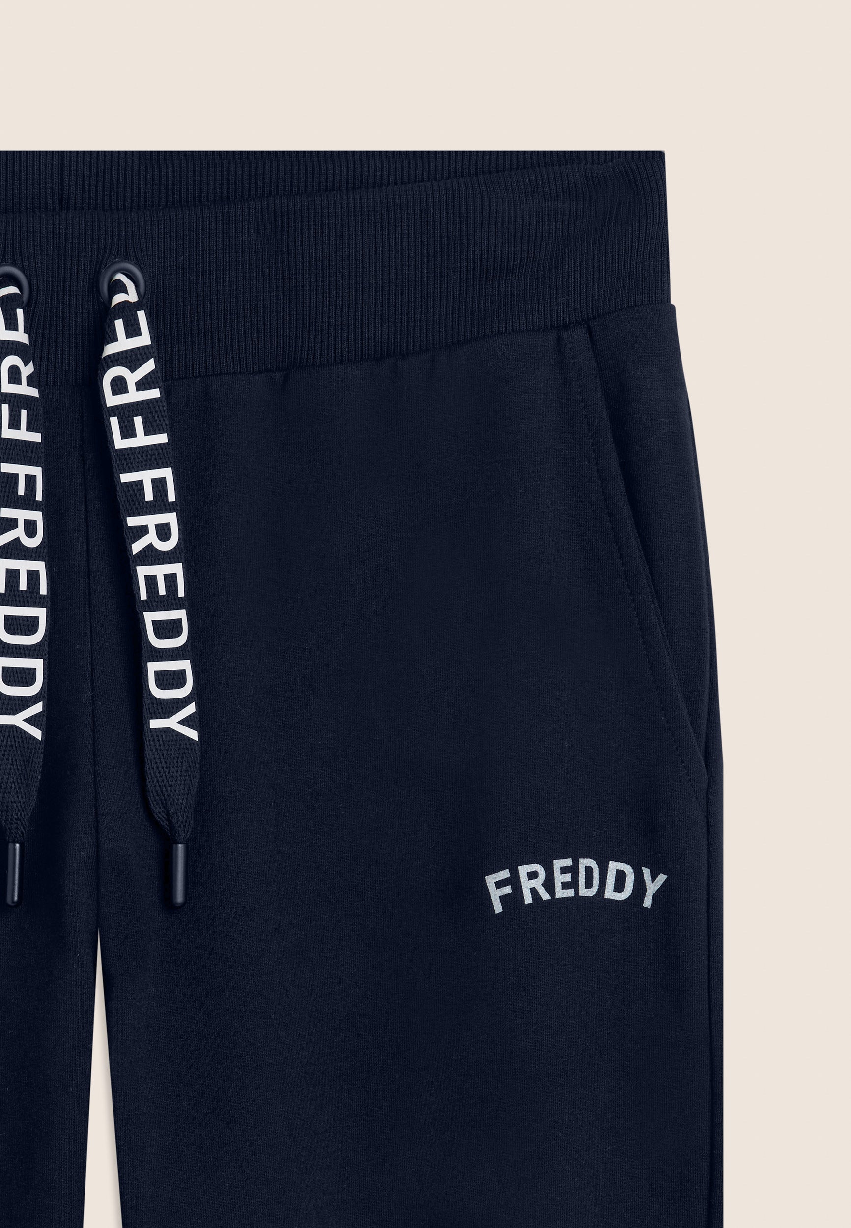 freddy-pantaloni-sportivi-con-polsini-e-coulisse-logata-french-terry image 8