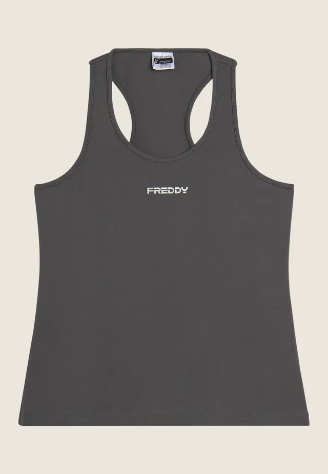 freddy-canotta-donna-in-jersey-elasticizzato-con-spalline-ampie image 1