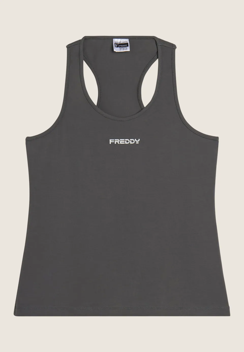 freddy-canotta-donna-in-jersey-elasticizzato-con-spalline-ampie image 1