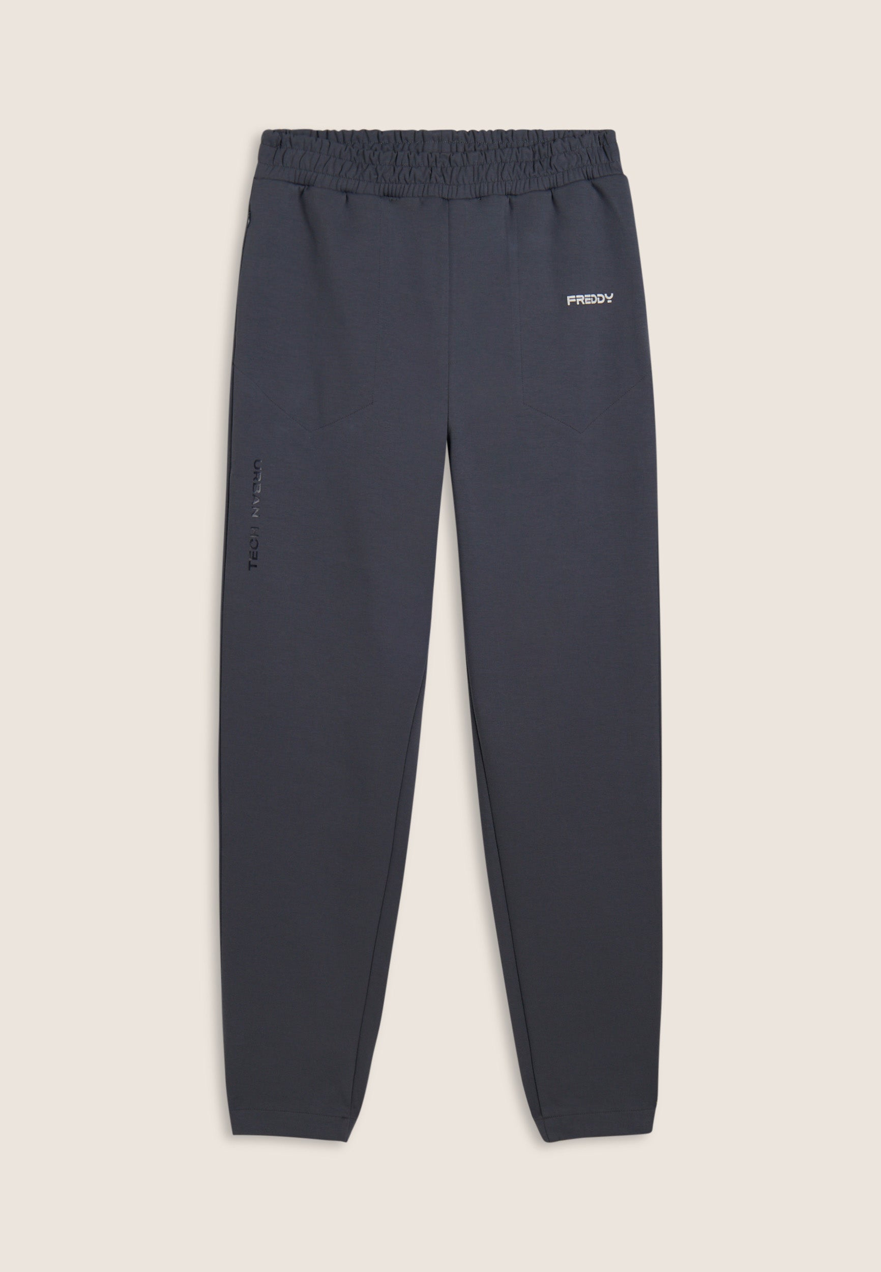 freddy-pantaloni-slim-uomo-in-interlock-con-dettagli-lucidi image 5