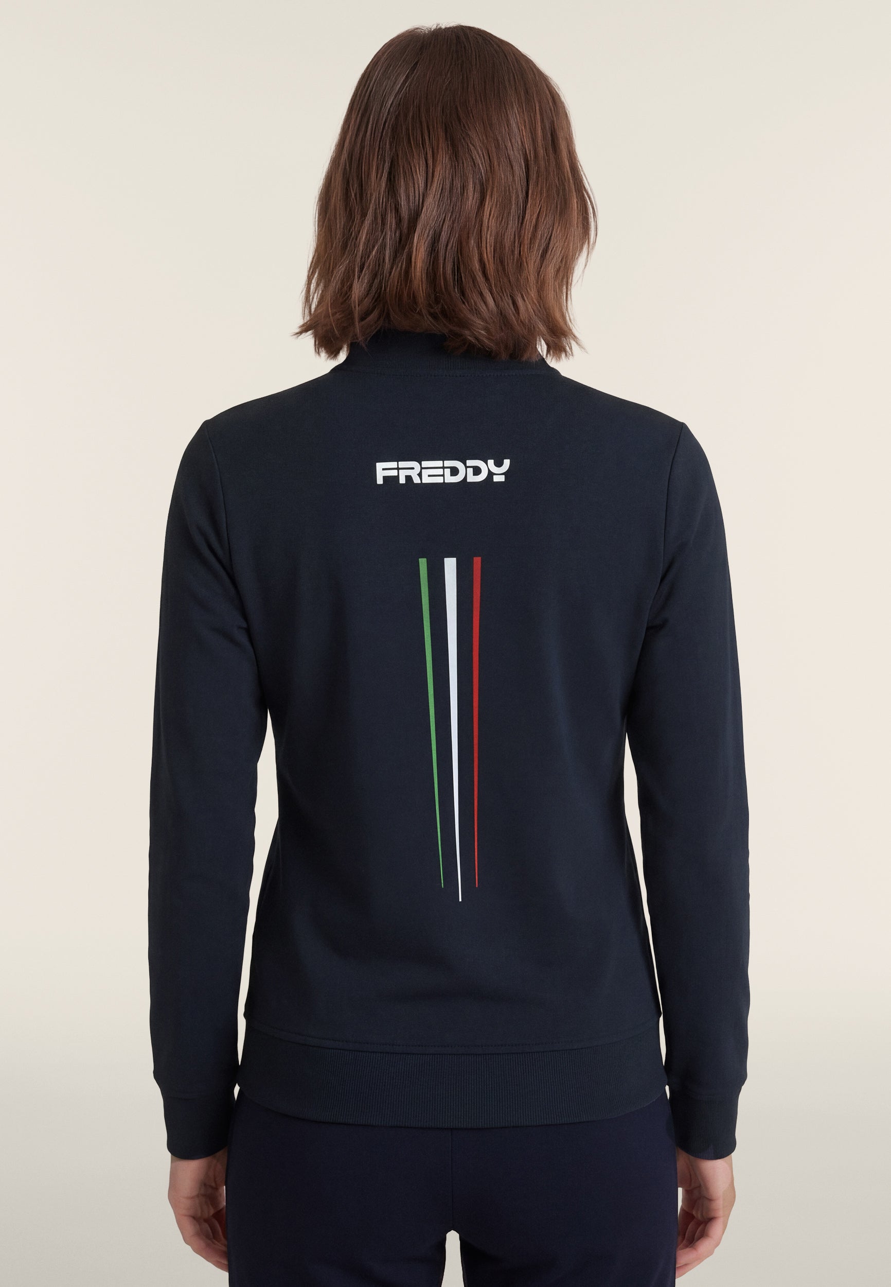 freddy-felpa-donna-fipav-full-zip-in-cotone-bielastico-arbitre image 3