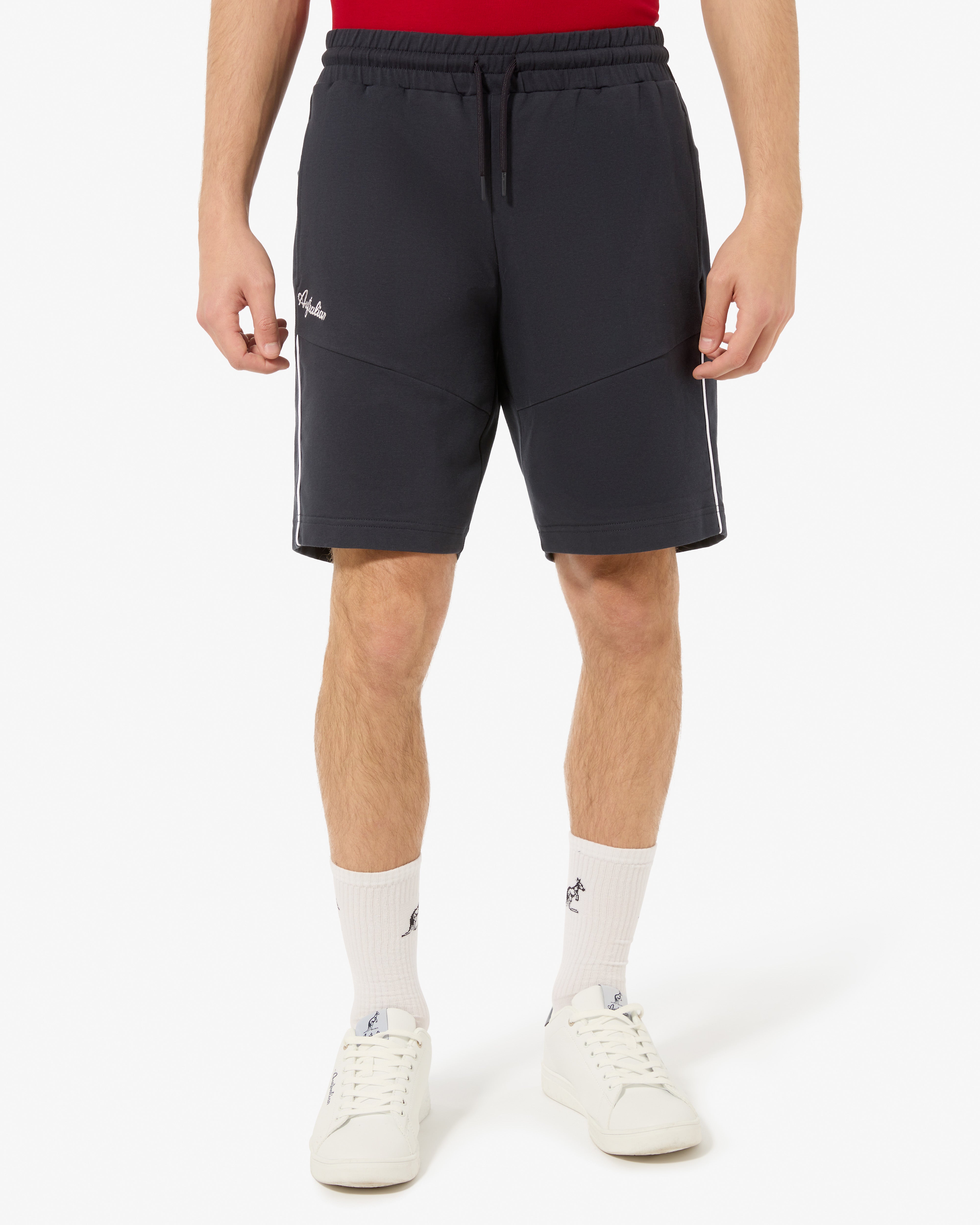 australian-collage-short-short-uomo-in-felpa-blu-navy image 1
