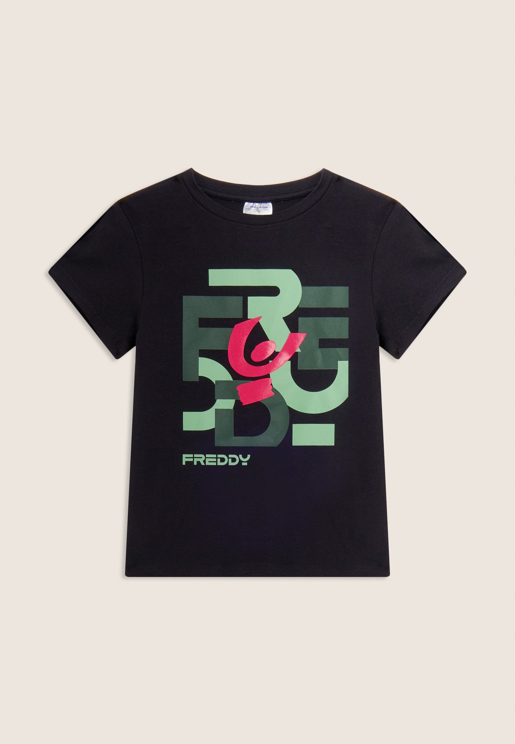 freddy-t-shirt-junior-regular-con-grafica-freddy-a-lettere-sparse image 1