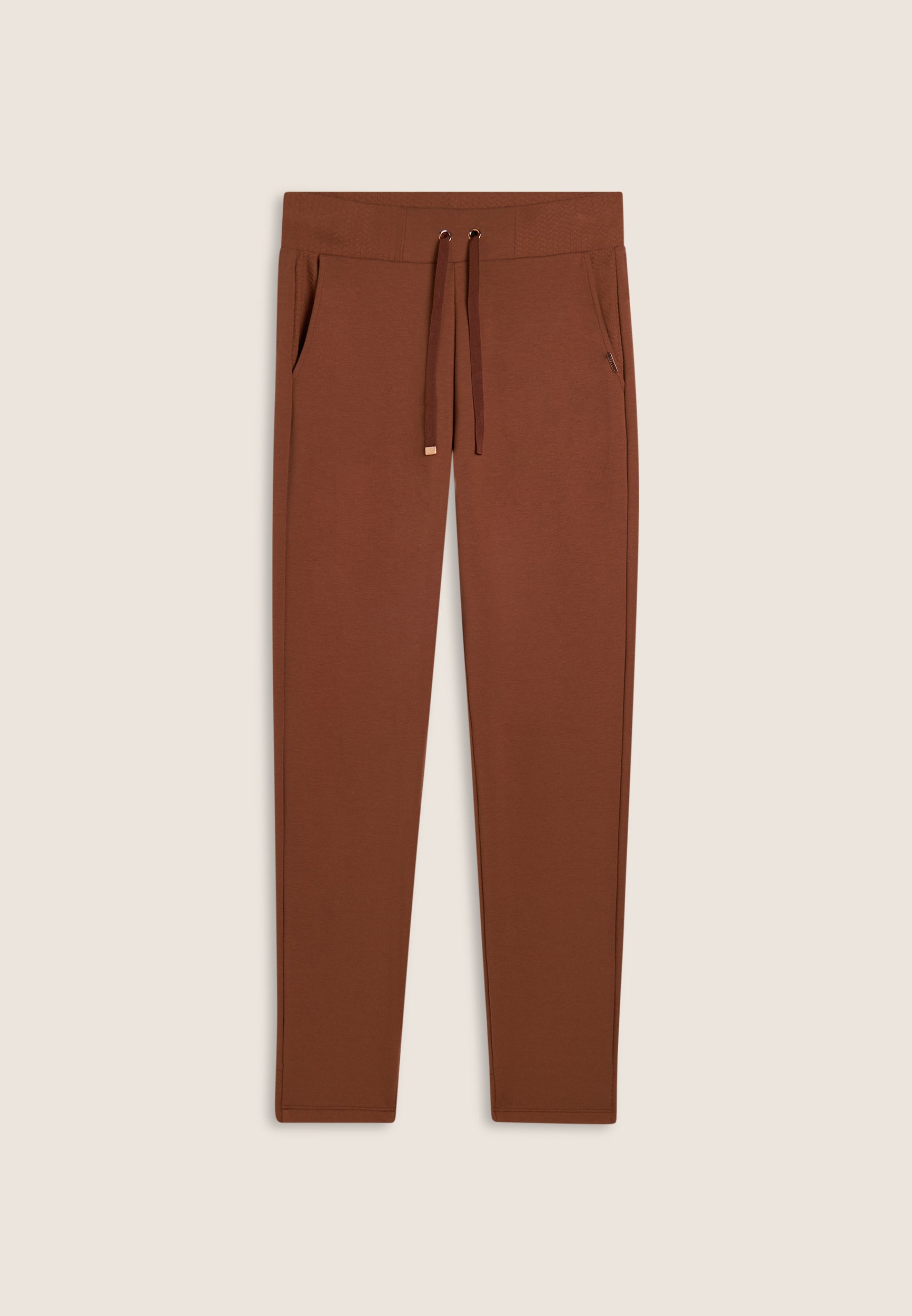 freddy-pantaloni-donna-regular-in-felpa-modal-con-micro-trecce image 5