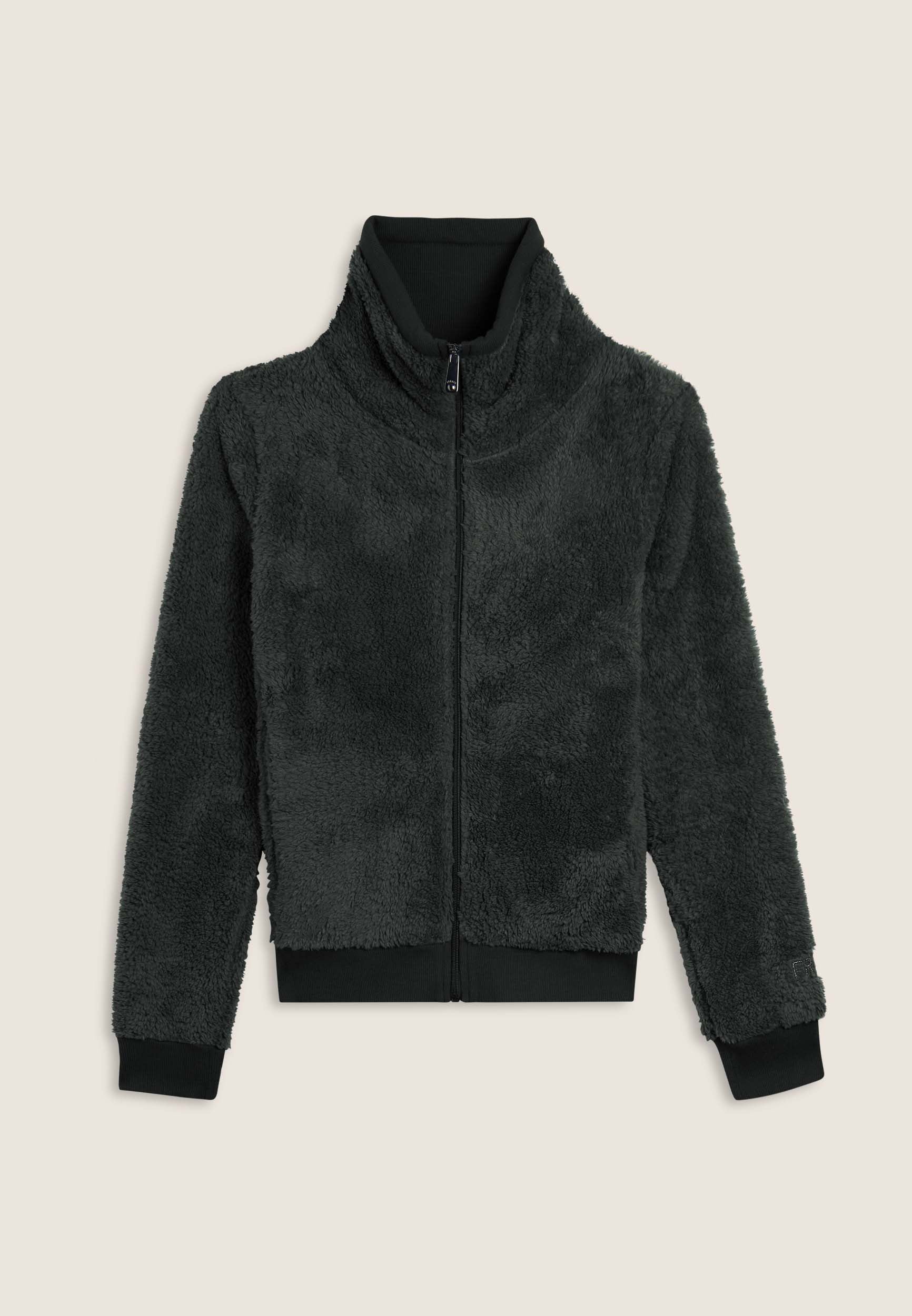 freddy-felpa-in-pile-sherpa-con-zip-e-collo-alto-regular-fit image 7