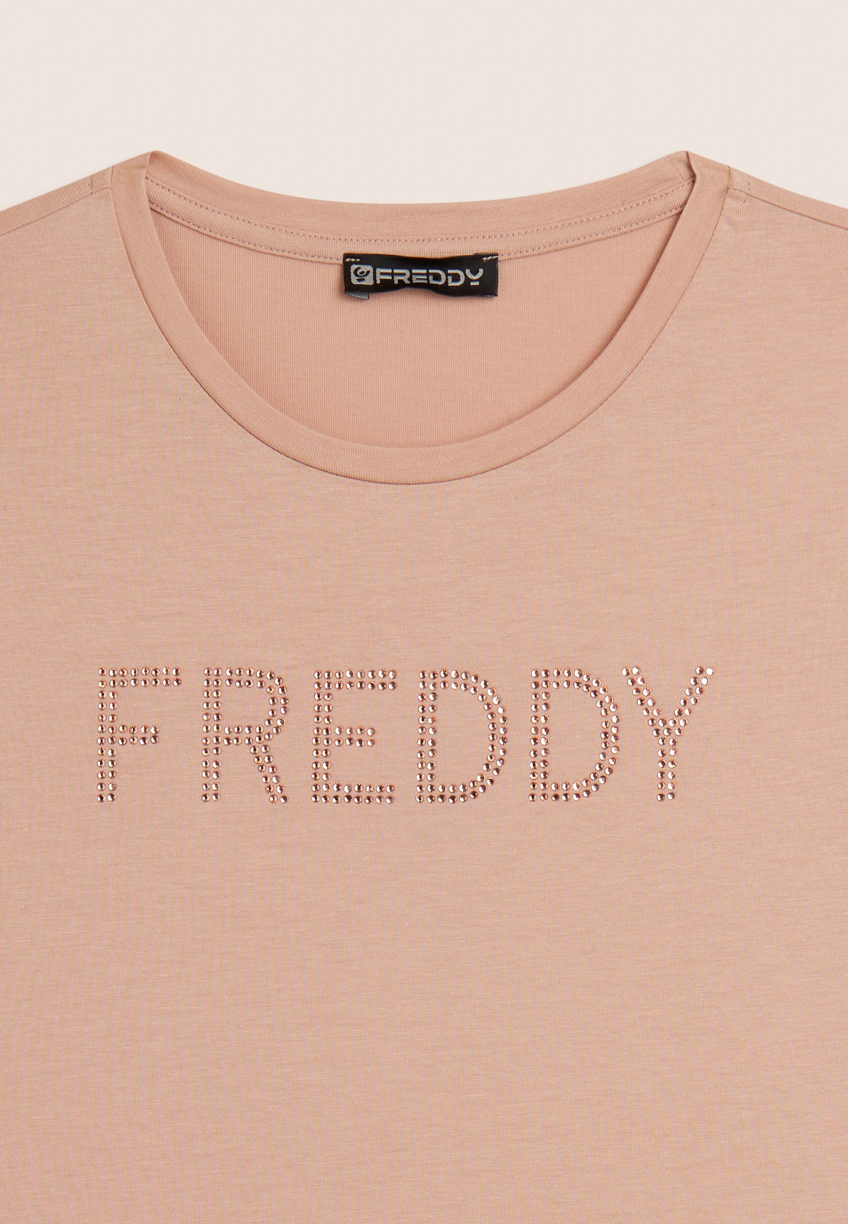 freddy-t-shirt-manica-corta-girocollo-logo-freddy-in-strass image 7