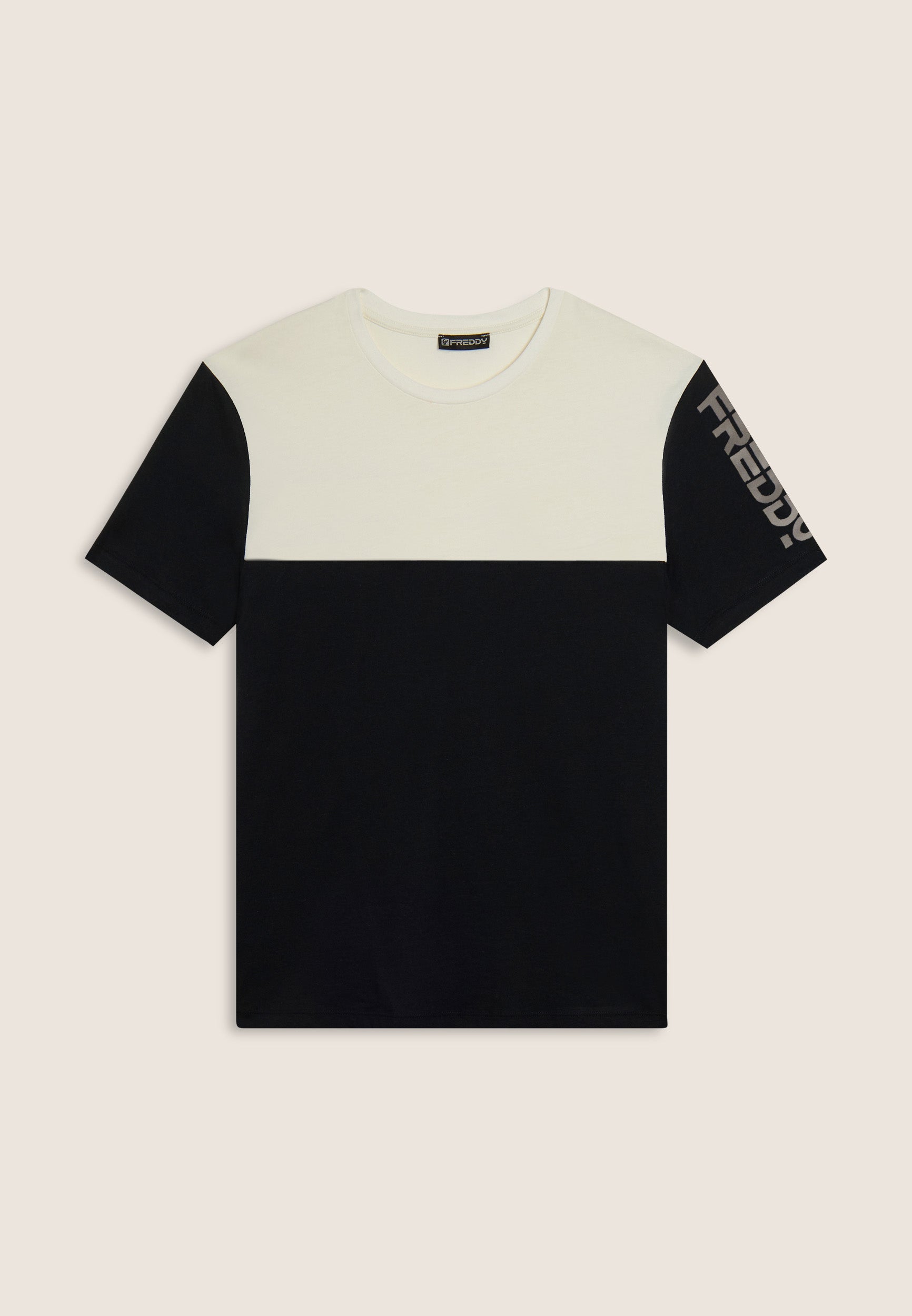 freddy-t-shirt-uomo-colour-block-con-stampa-spalla image 5