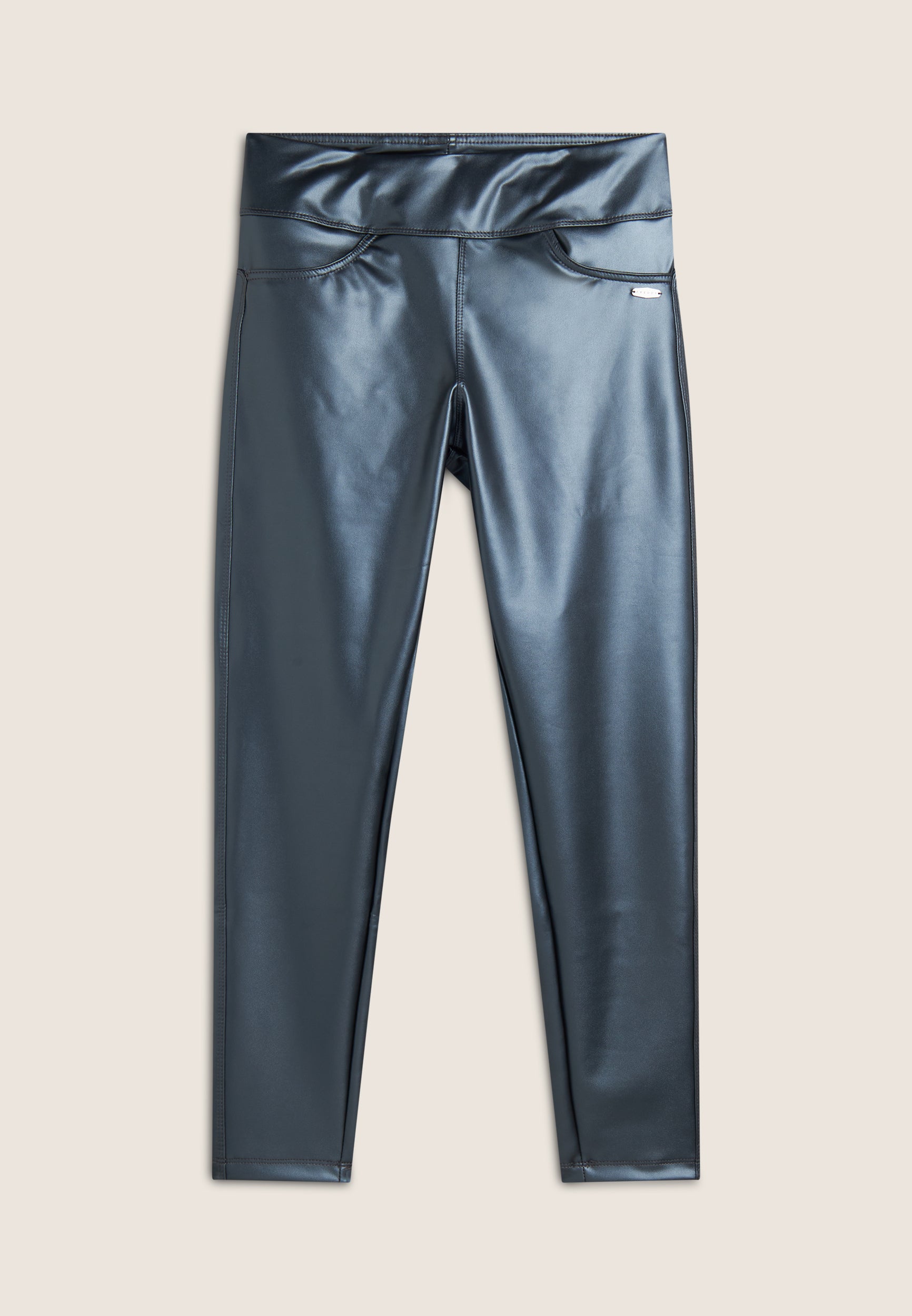 freddy-leggings-7-8-coated-effetto-pelle-vita-alta-skinny image 4