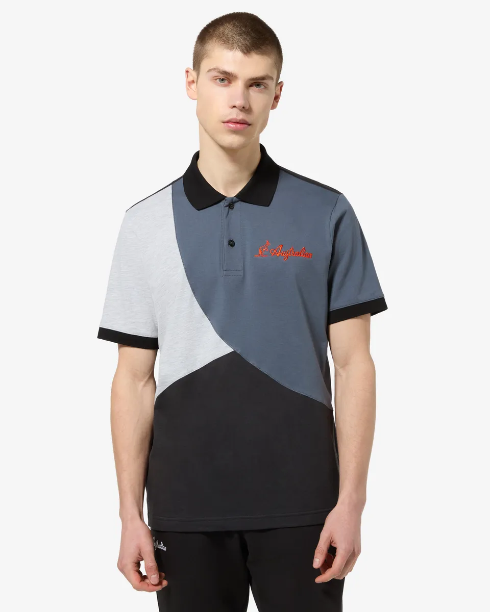 australian-anti-gravity-polo-cotone-nera image 1