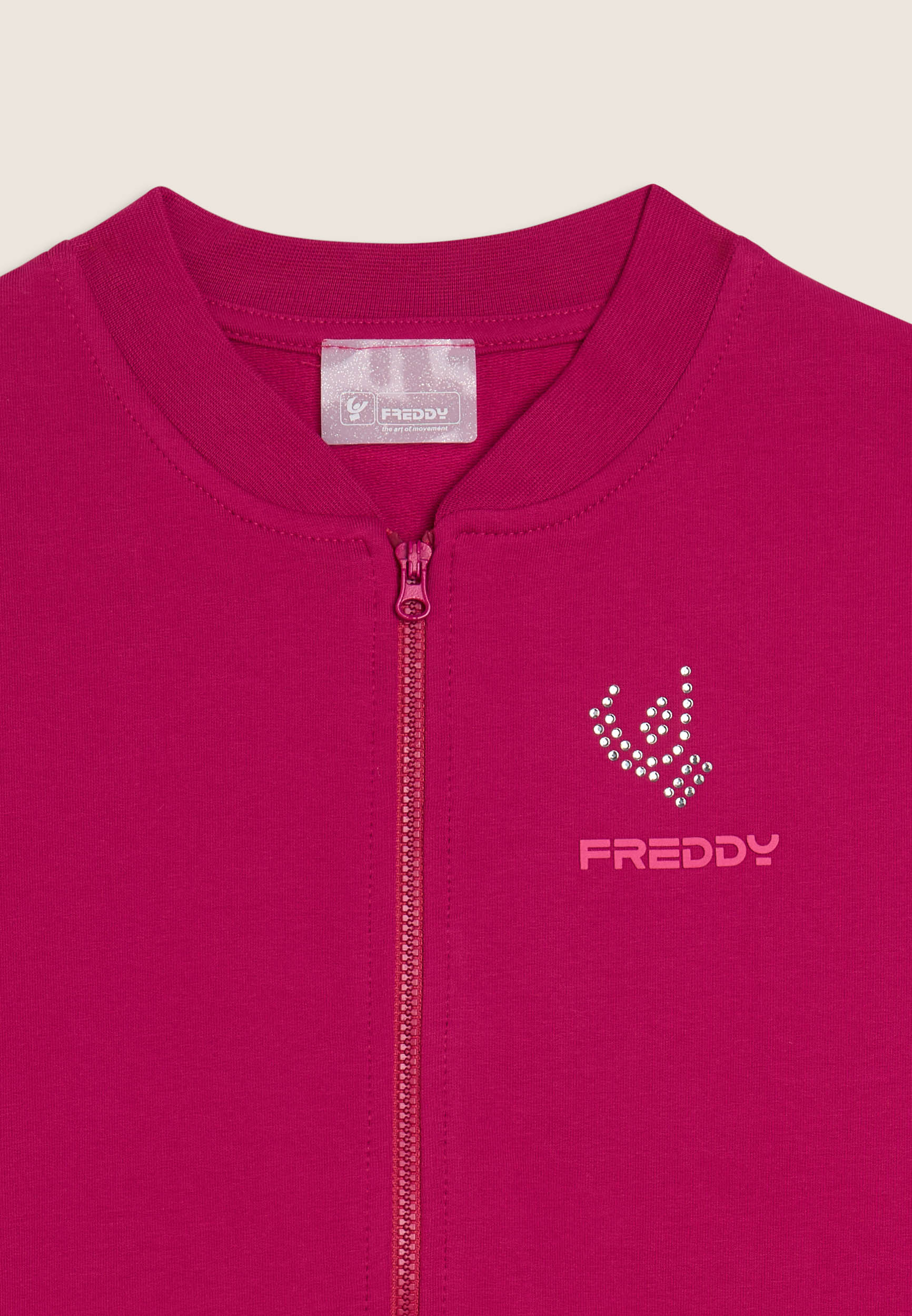 freddy-tuta-sportiva-bambina-zip-pantaloni-flare-french-terry image 3