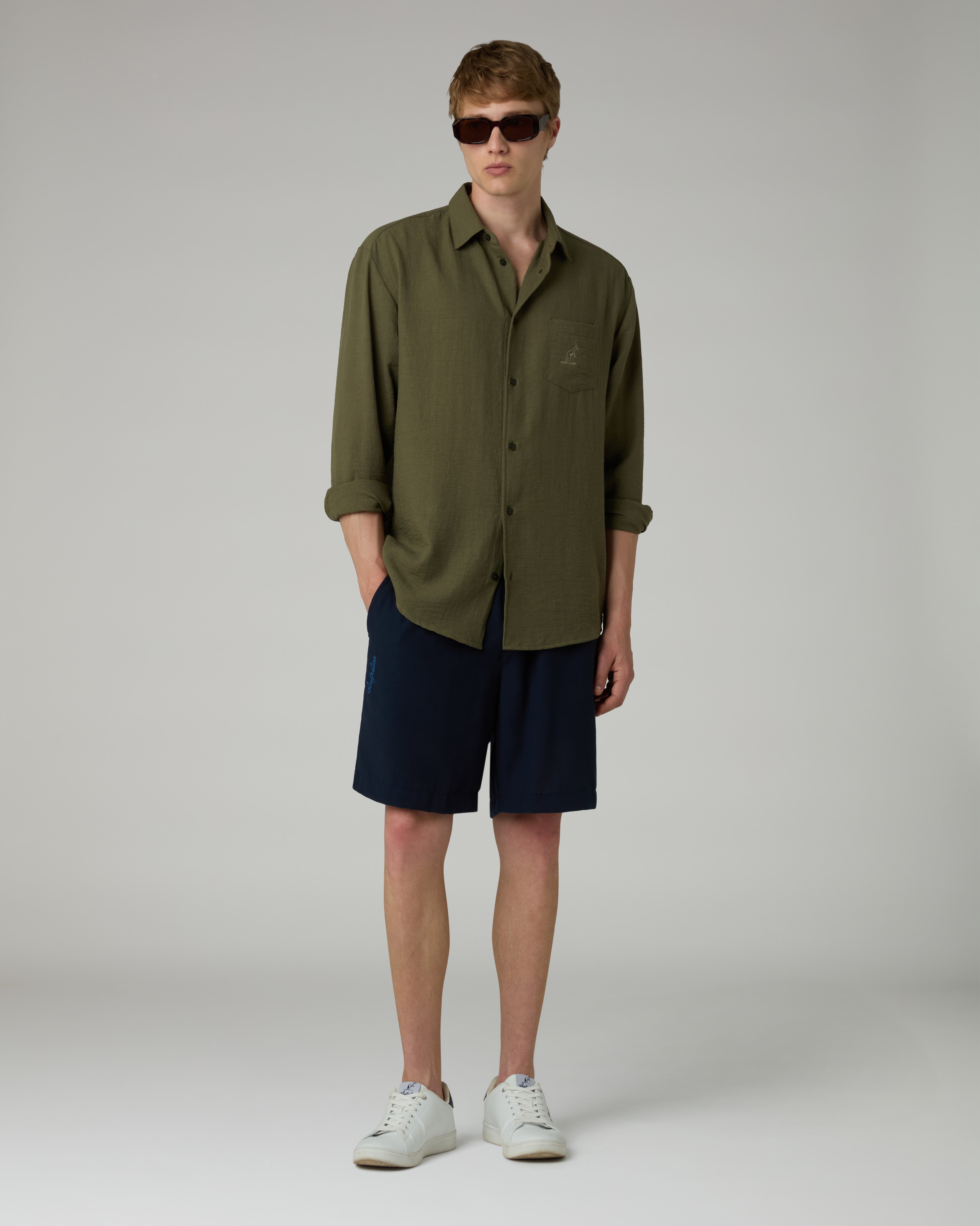 australian-doric-camicia-manica-lunga-canvas image 2