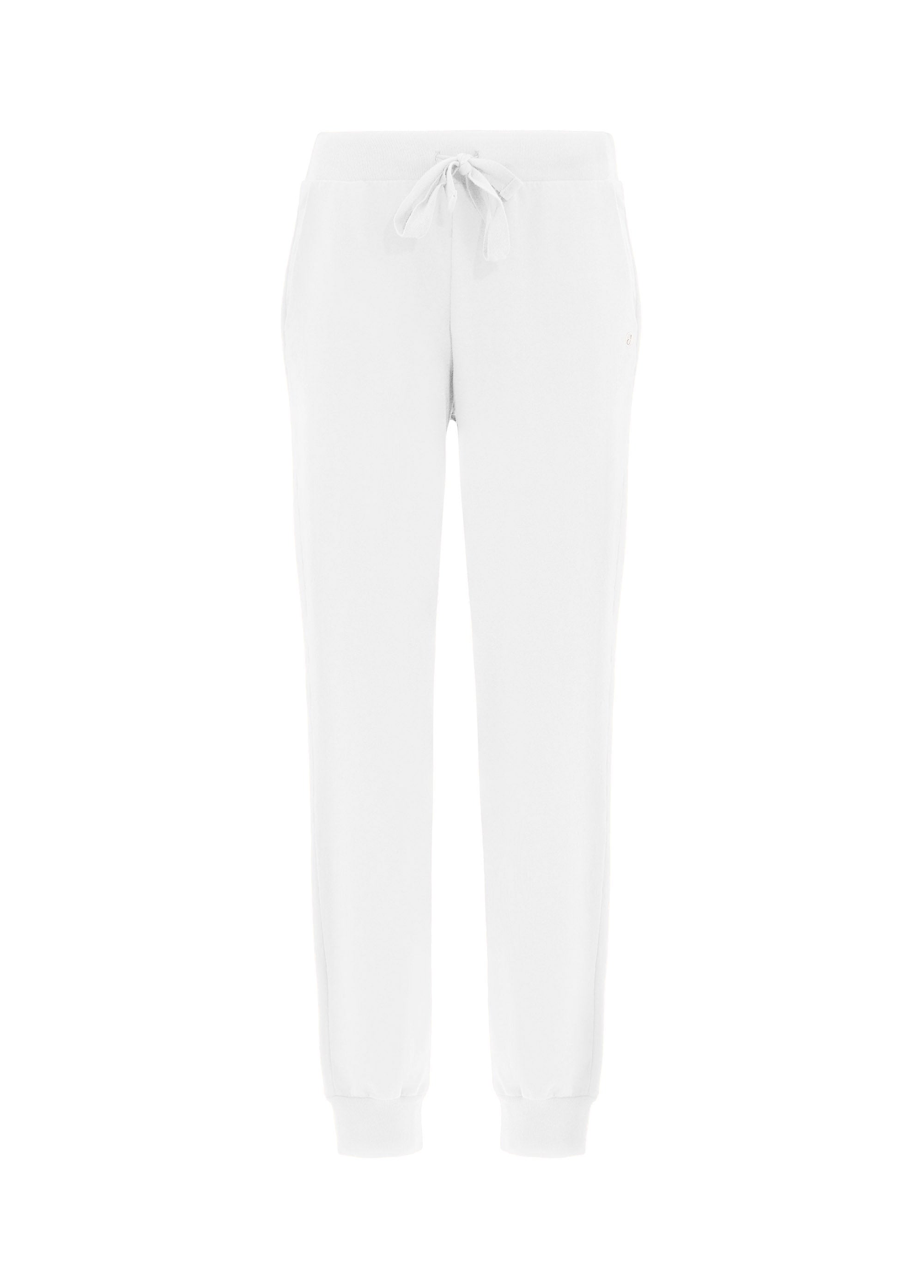 deha-pantalone-jogger-leggero-con-polsino-bianco-leisurewear image 5