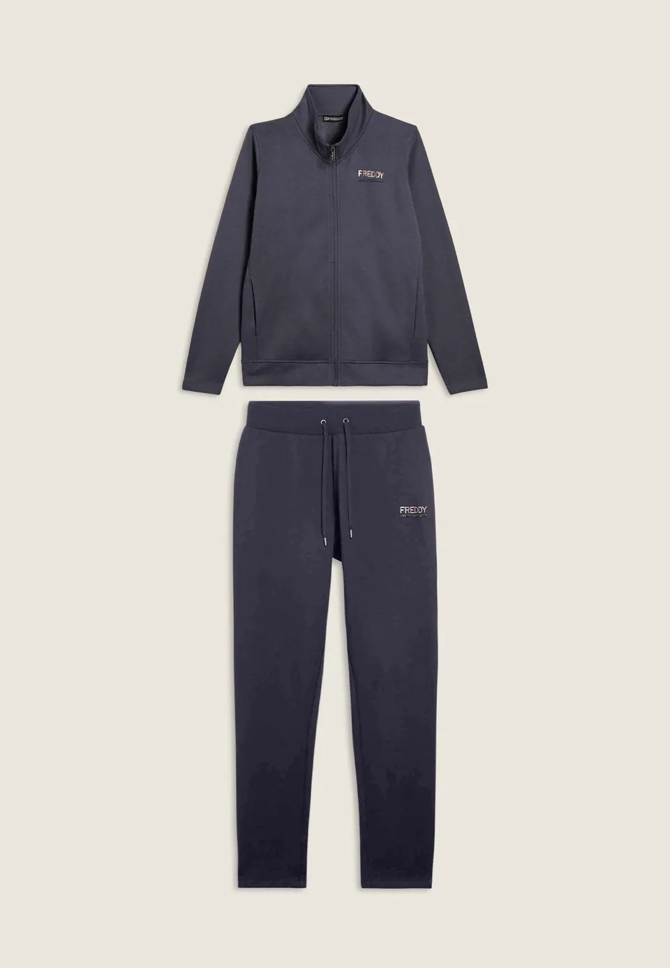 freddy-tuta-regular-fit-collo-alto-con-strass-felpa-full-zip-pantaloni image 1