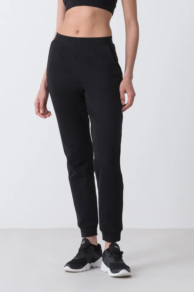 dimensione-danza-basic-pantalone-con-polsino-al-fondo-in-felpa-stretch image 1