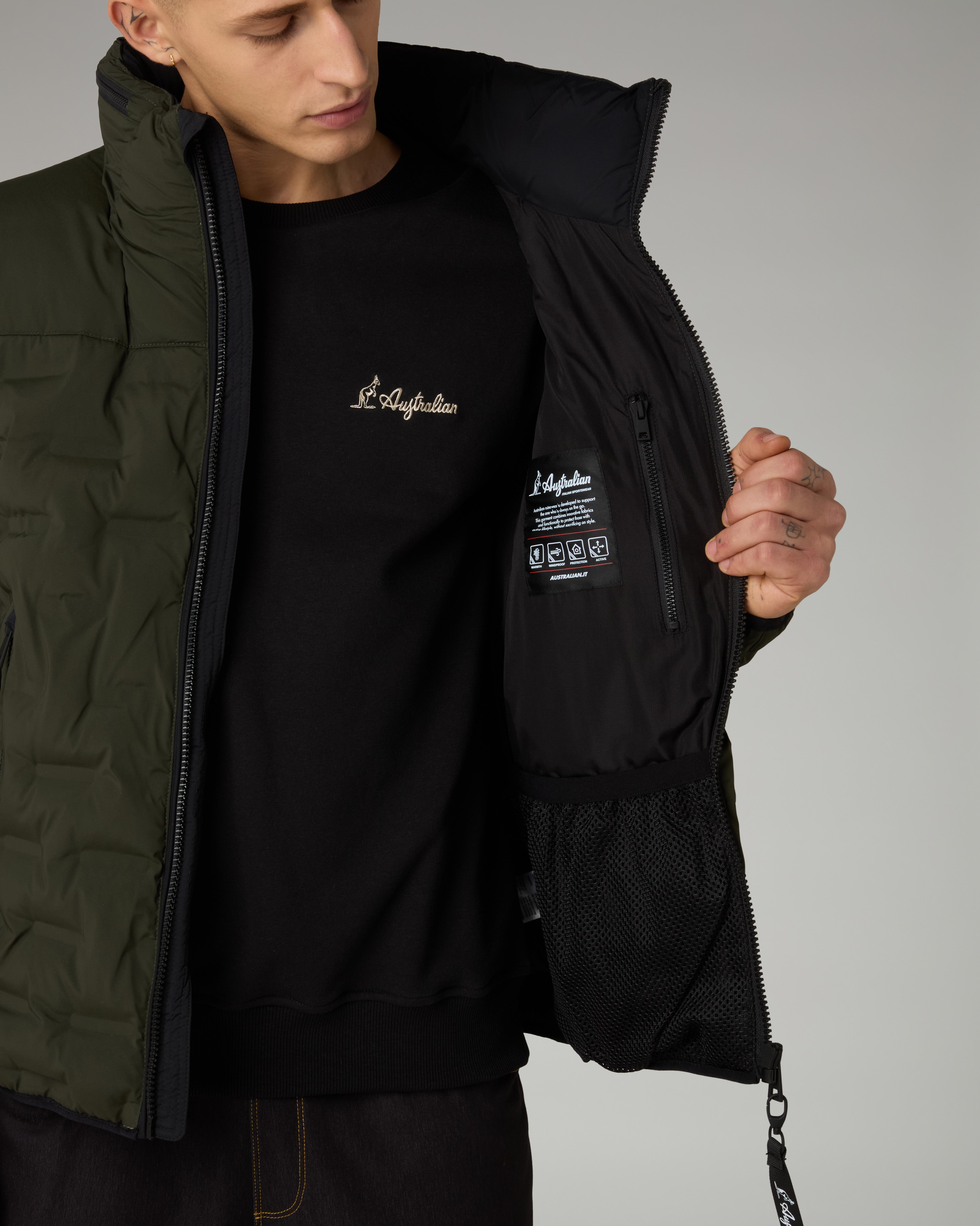 australian-3-d-jacket-deep-army-trapuntato-termosaldato-full-zip image 7