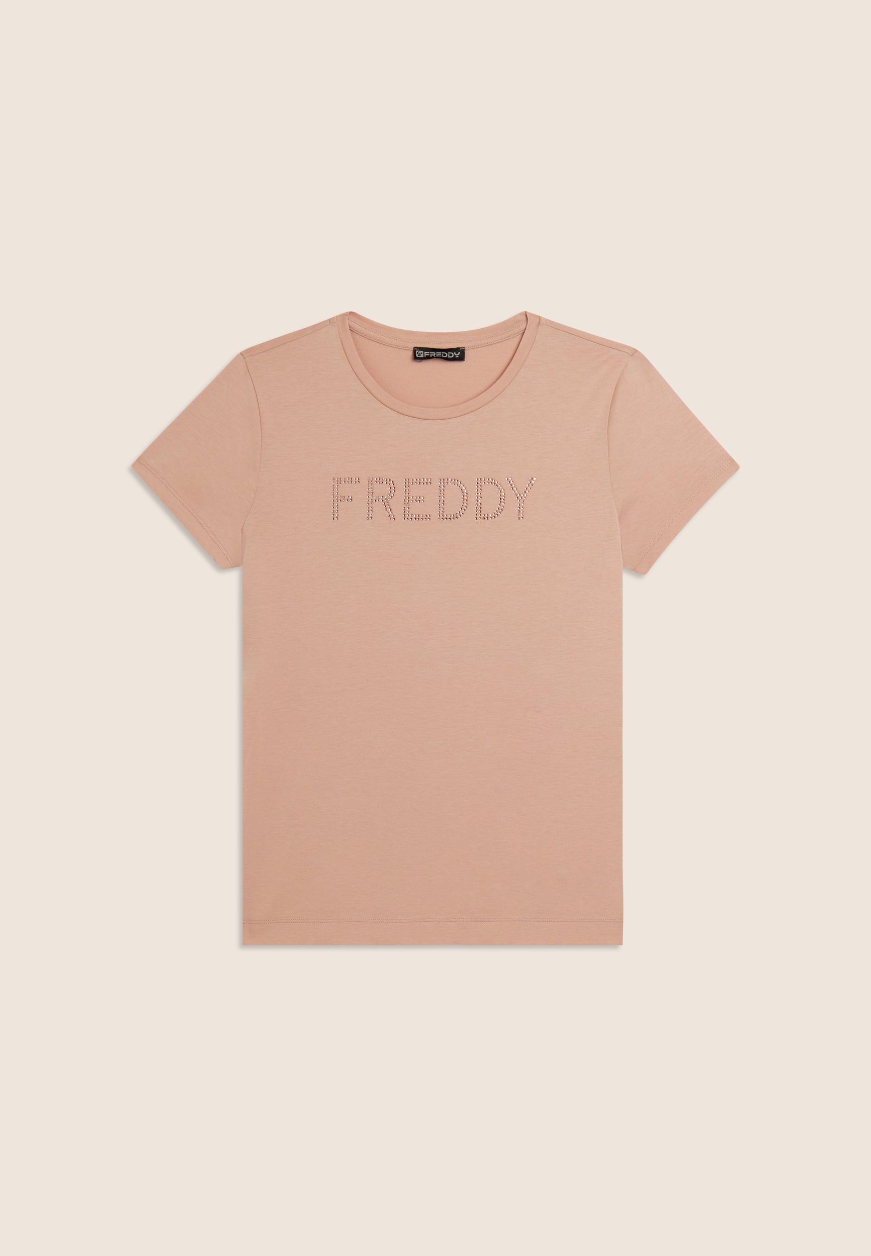 freddy-t-shirt-manica-corta-girocollo-logo-freddy-in-strass image 5