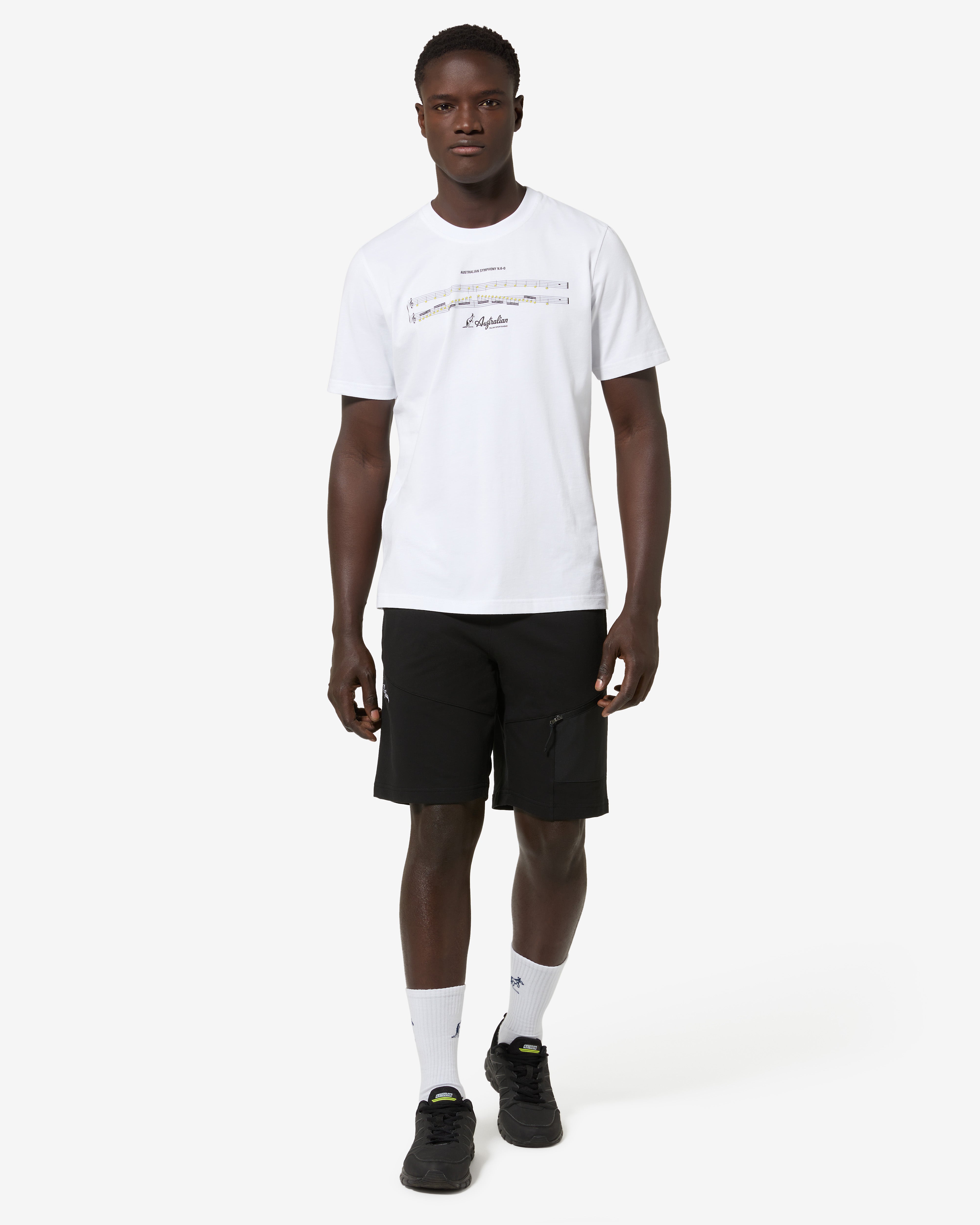 australian-gen-vinyl-short-short-in-felpa-elasticizzata-uomo-nero image 2