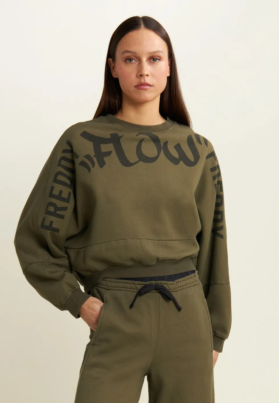 felpa-donna-freddy-oversize-cropped-con-maxi-stampa-flow image 1