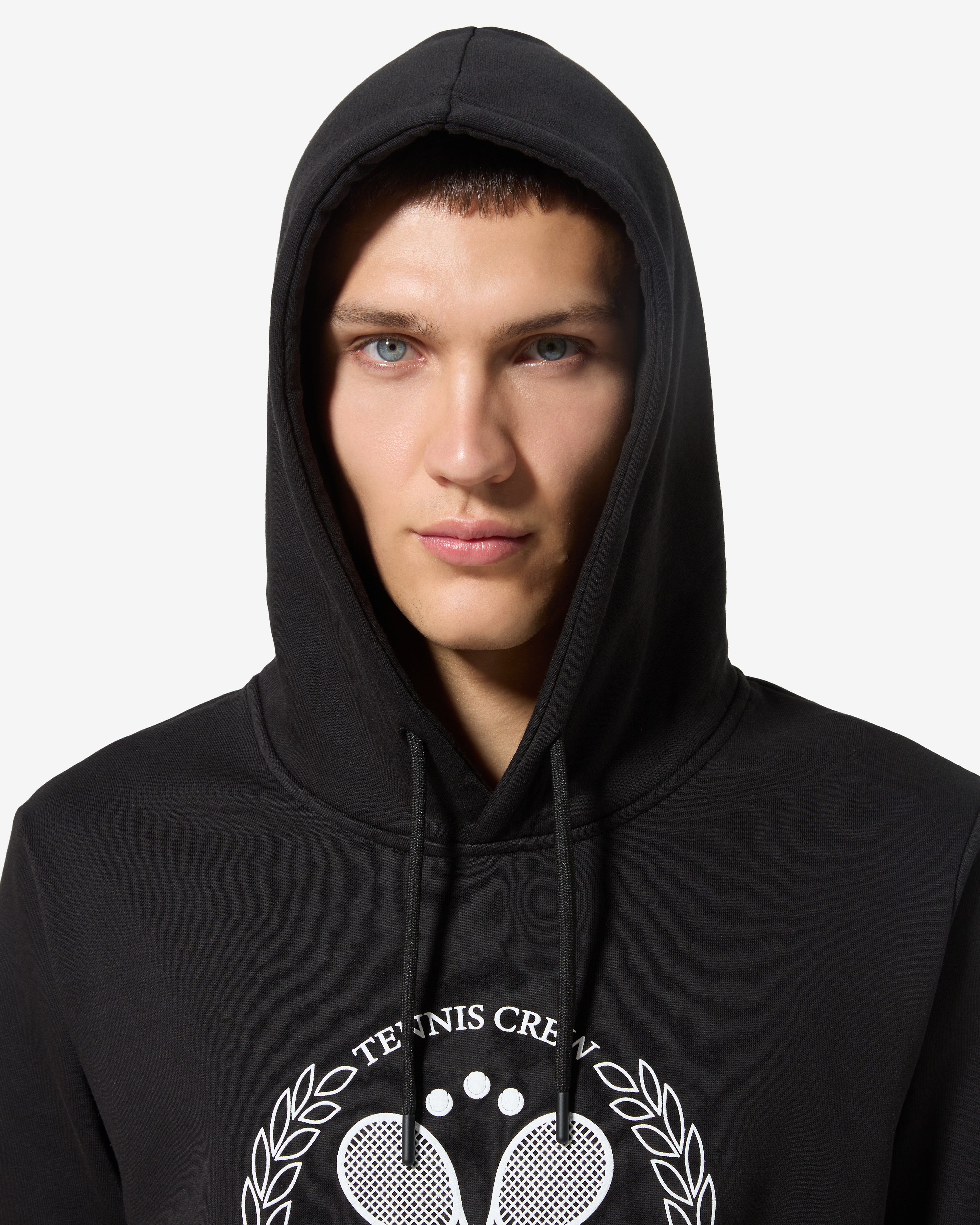 australian-tennis-crew-hoodie-felpa-con-cappuccio-nera image 4