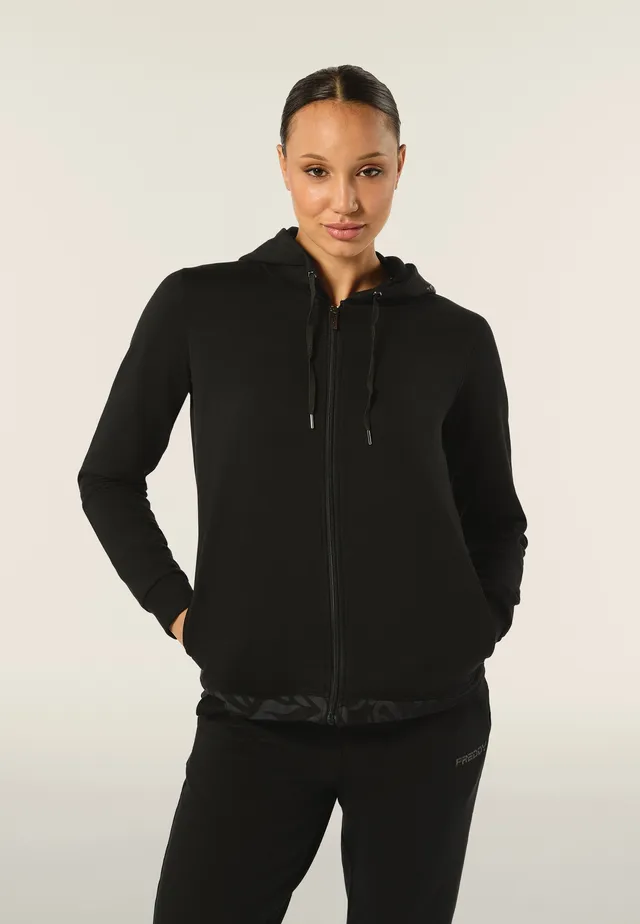 freddy-felpa-comfort-fit-con-zip-e-cappuccio-decorato-da-stampa-floreale image 1